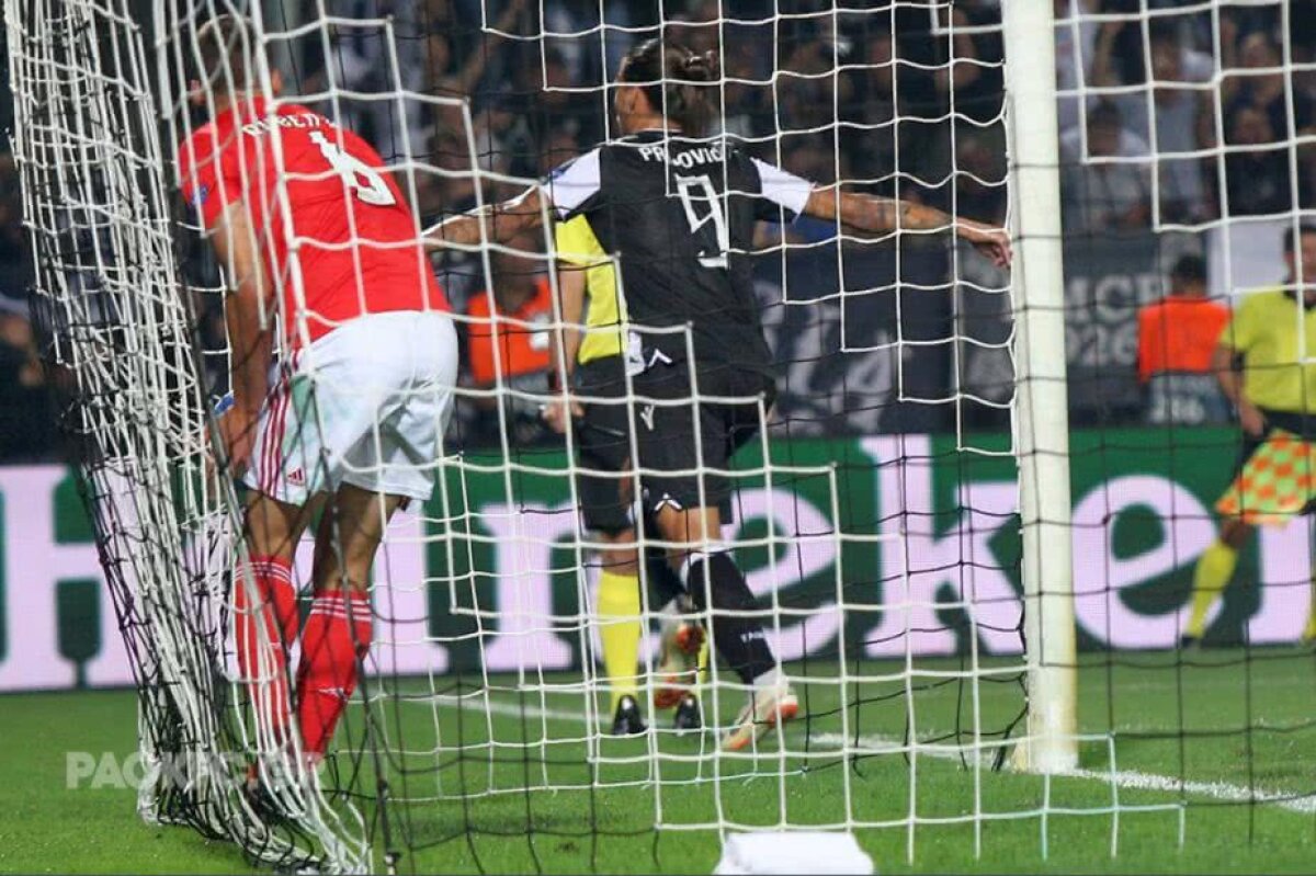 PAOK, out din Champions League! Răzvan Lucescu, demolat de Benfica după ce a avut 1-0 