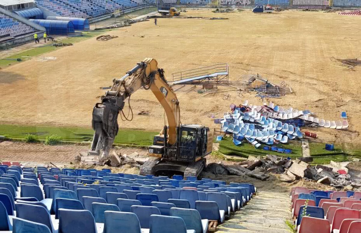 EXCLUSIV VIDEO + FOTO Atenție, cade "Ghencea"! Imagini incredibile de azi din "Templul fotbalului românesc" 