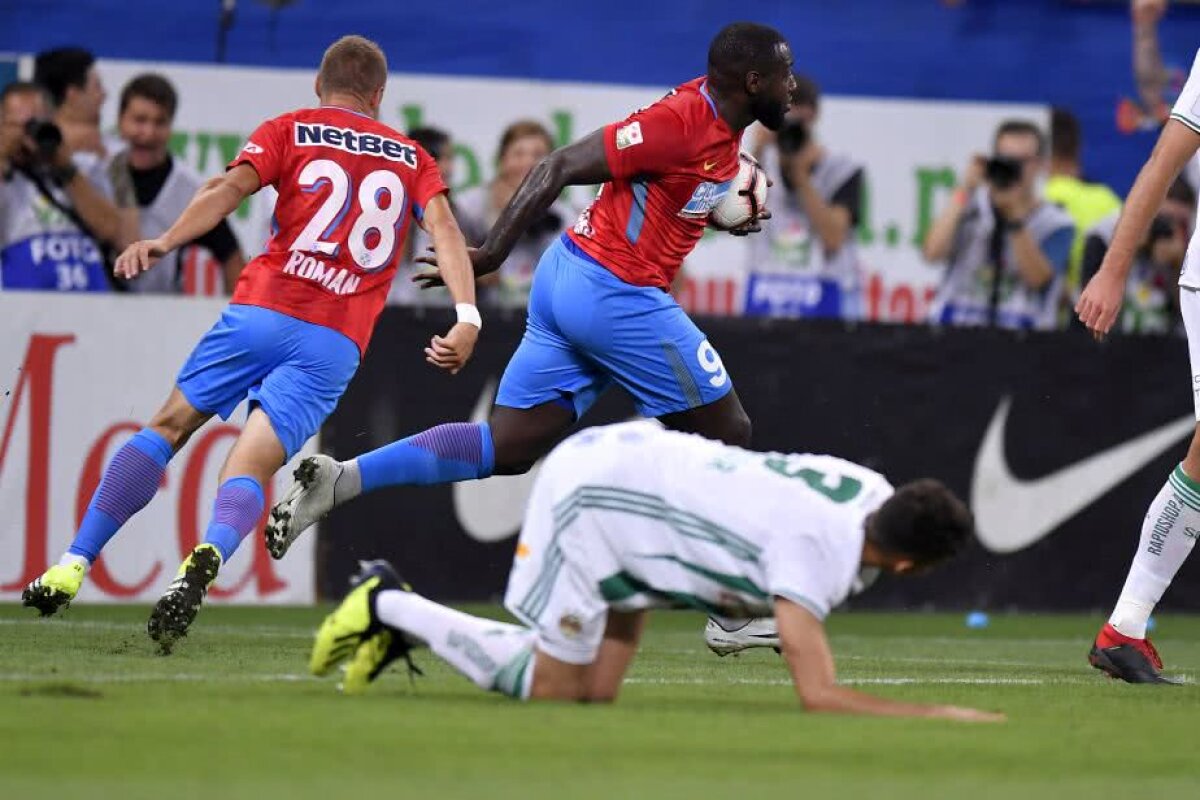 FOTO » Puneți milieurile la loc! "Messi al portarilor" o îngroapă pe FCSB » Roș-albaștrii ratează calificarea în grupele Europa League, deși au învins Rapid Viena, scor 2-1