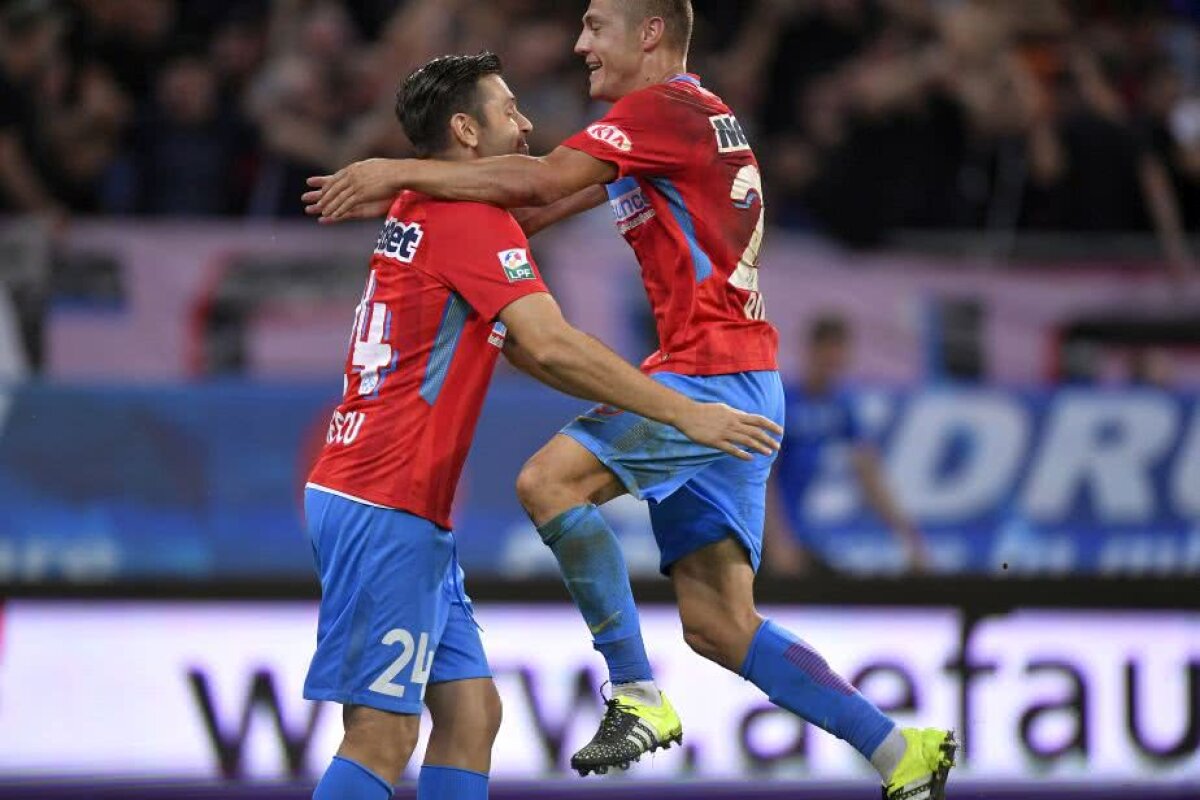 FOTO » Puneți milieurile la loc! "Messi al portarilor" o îngroapă pe FCSB » Roș-albaștrii ratează calificarea în grupele Europa League, deși au învins Rapid Viena, scor 2-1