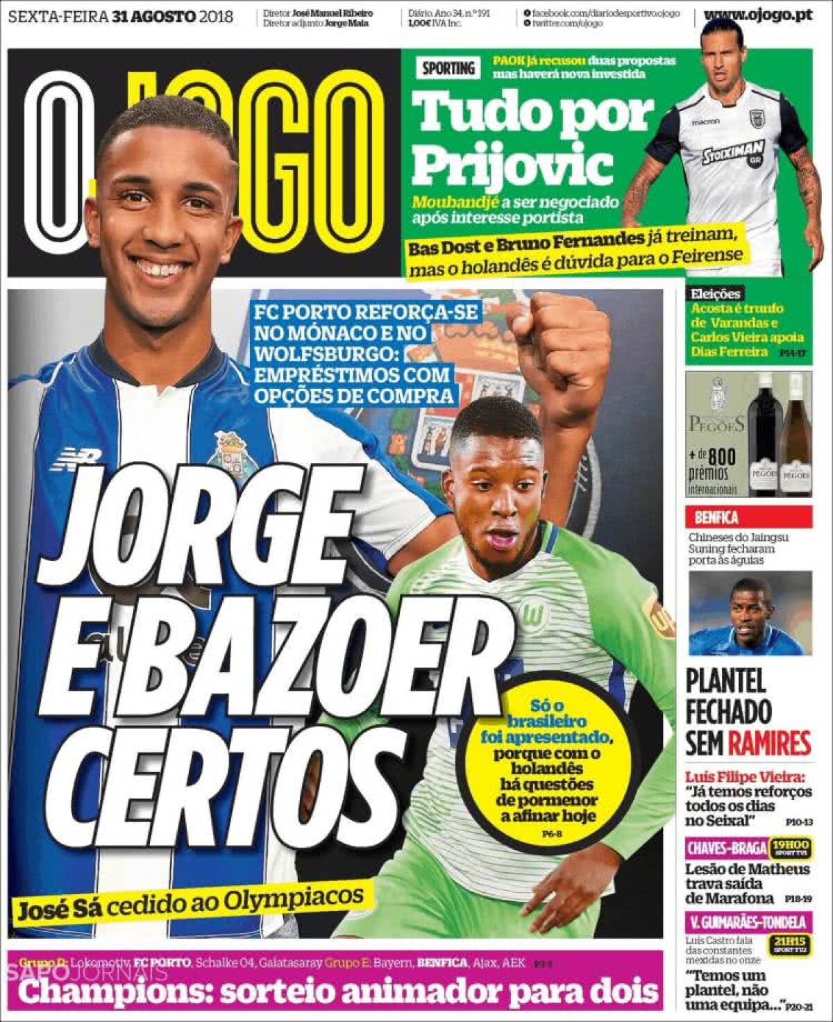 Ce scriu azi ziarele de sport din lume (31 august 2018)