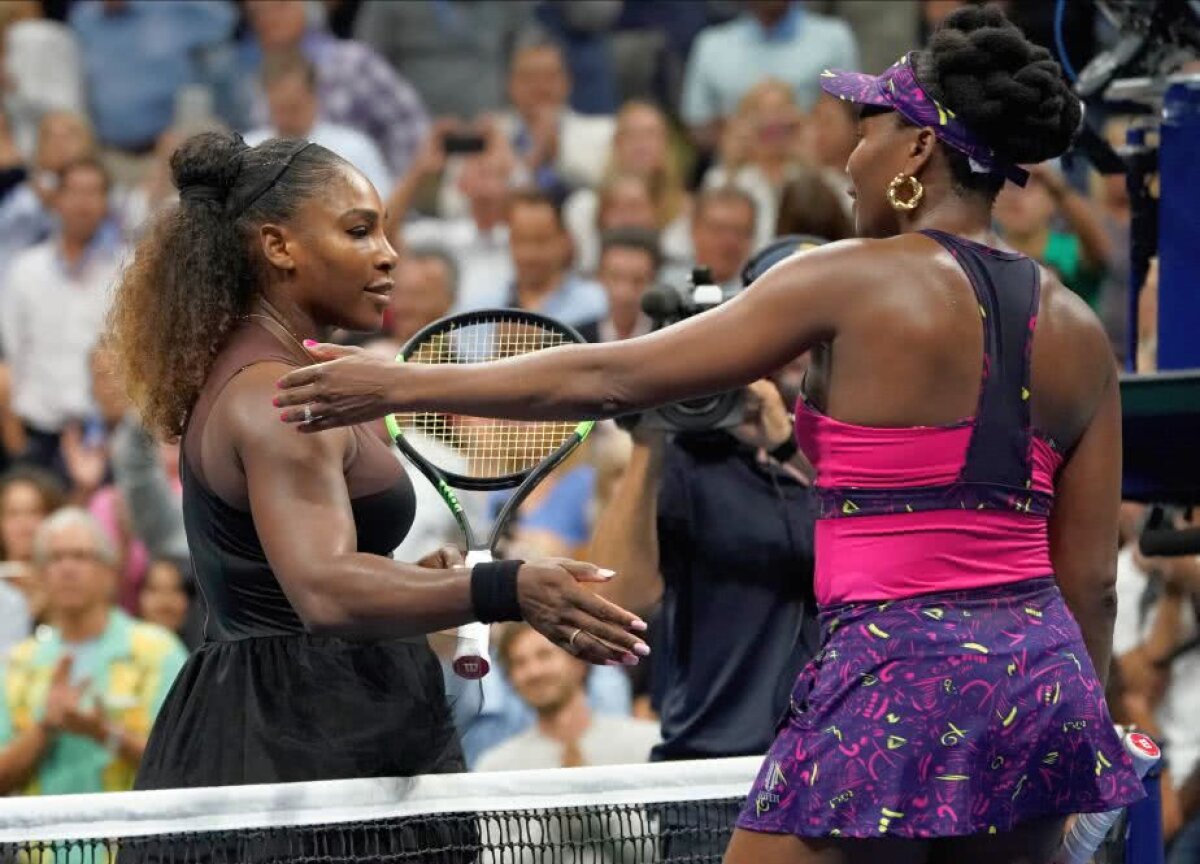 FOTO Serena Williams și-a umilit sora la US Open! » Urmează duelul cu coșmarul Simonei Halep