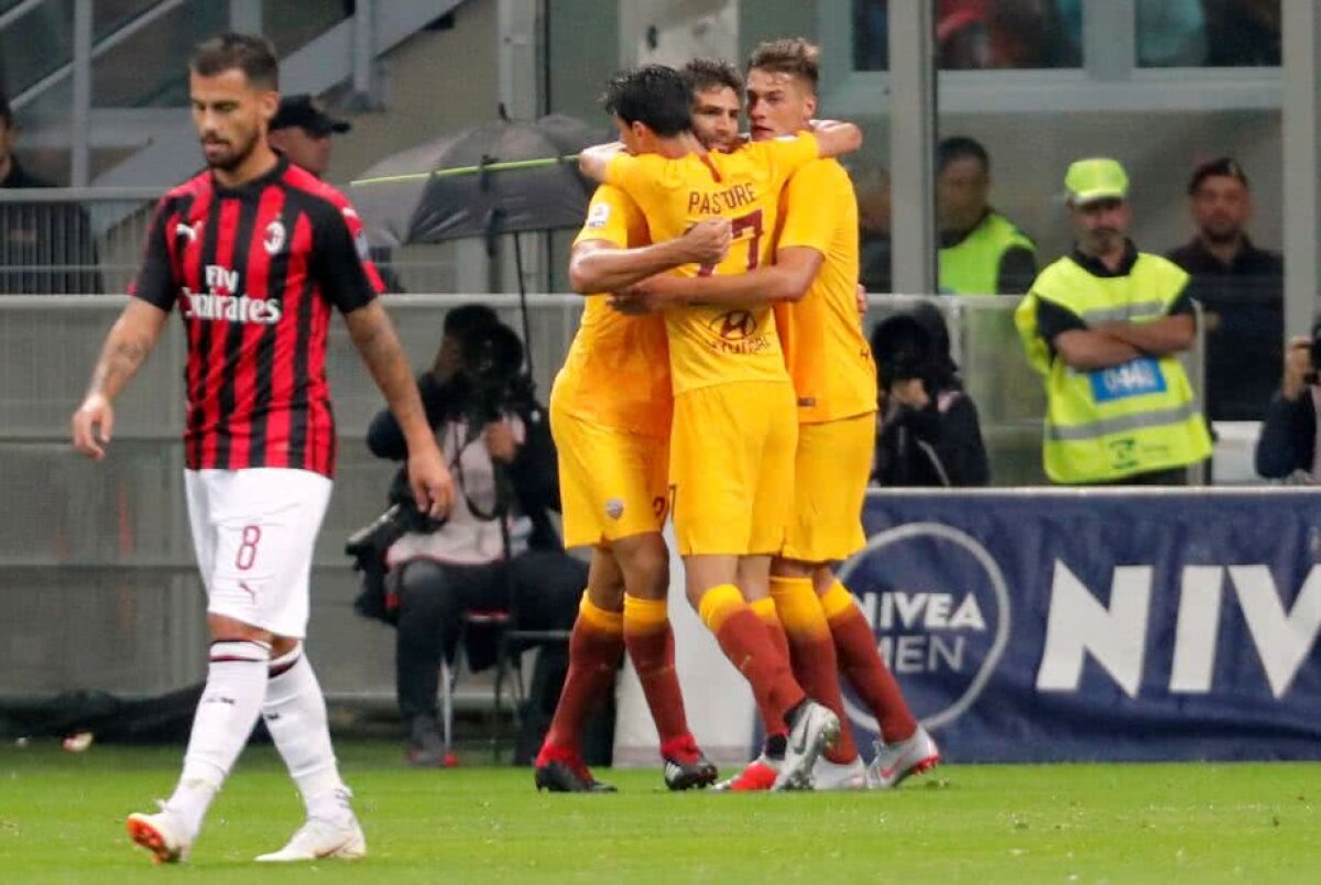 FOTO VAR acaparează Serie A! Două goluri au fost anulate, iar Milan o bate pe AS Roma în minutul 5 al prelungirilor