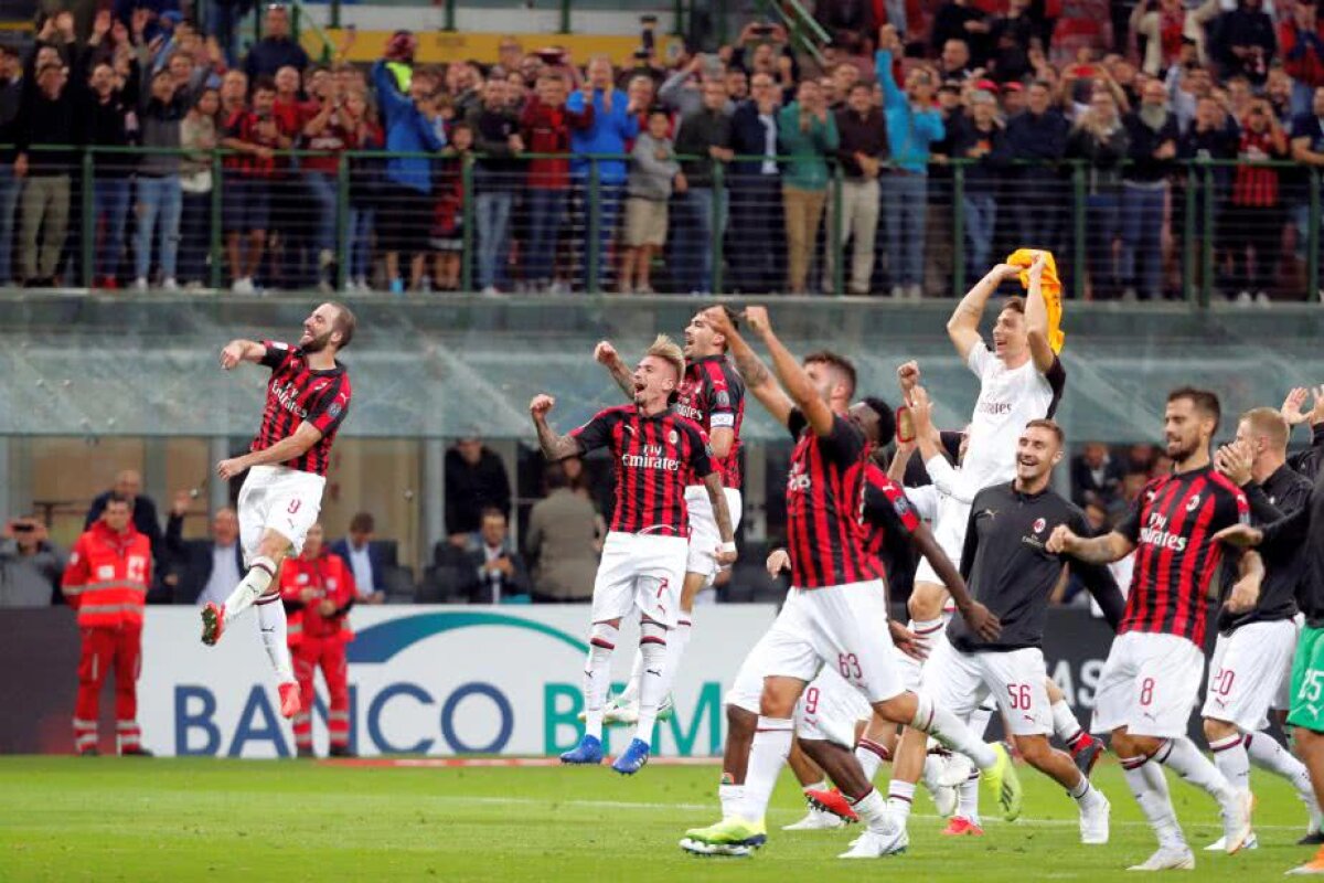 FOTO VAR acaparează Serie A! Două goluri au fost anulate, iar Milan o bate pe AS Roma în minutul 5 al prelungirilor