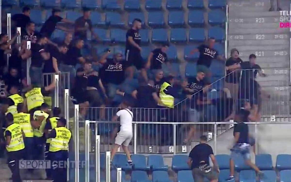 CS U CRAIOVA - DINAMO // GALERIE FOTO Incidente violente înainte de start: fanii celor două echipe s-au bătut cu brutalitate!