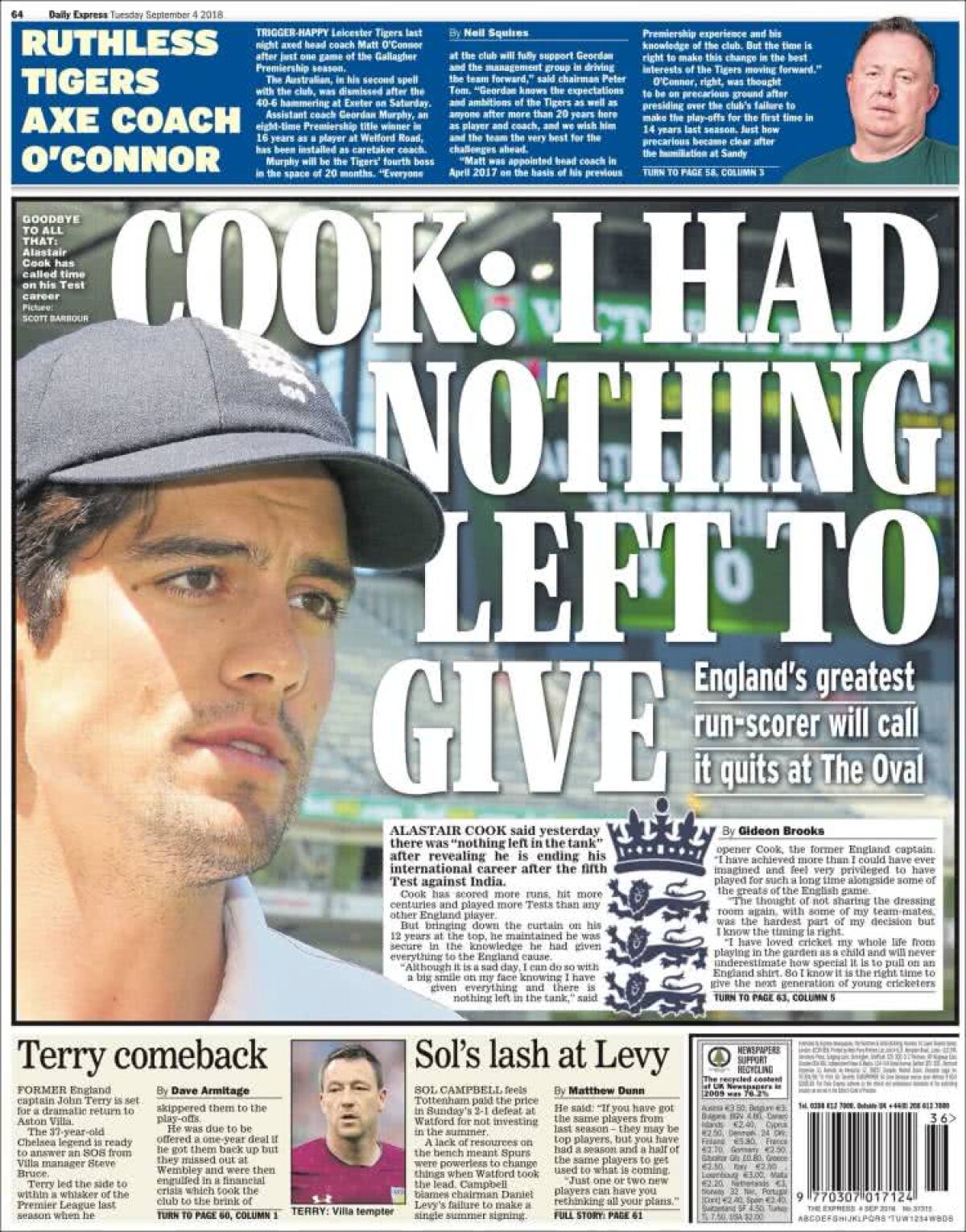 Ce scriu azi ziarele de sport din lume (4 septembrie 2018)