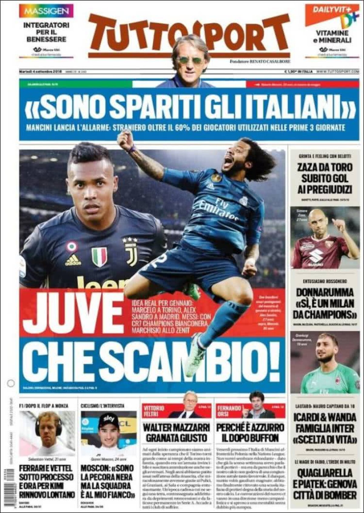 Ce scriu azi ziarele de sport din lume (4 septembrie 2018)