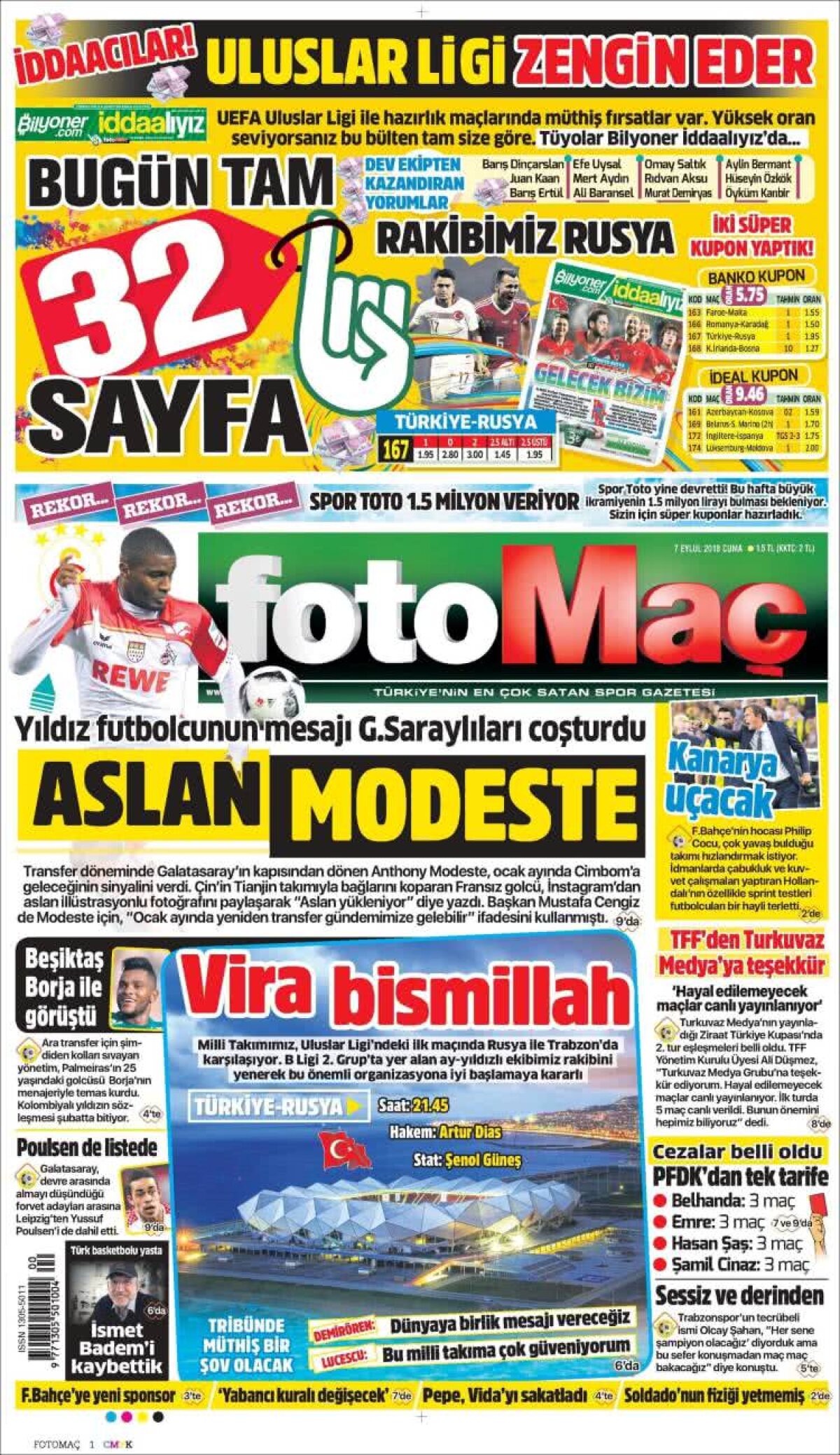 Ce scriu azi ziarele de sport din lume (7 septembrie 2018)