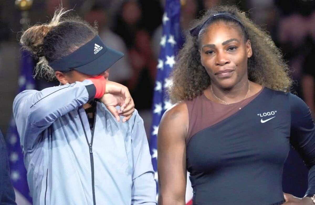 GALERIE FOTO Imagini epocale! Lacrimi, crize și o festivitate atipică » Serena a ținut un discurs neobișnuit, în timp ce Naomi Osaka nu se putea opri din plâns » Japoneza și-a cerut scuze pentru că a câștigat!
