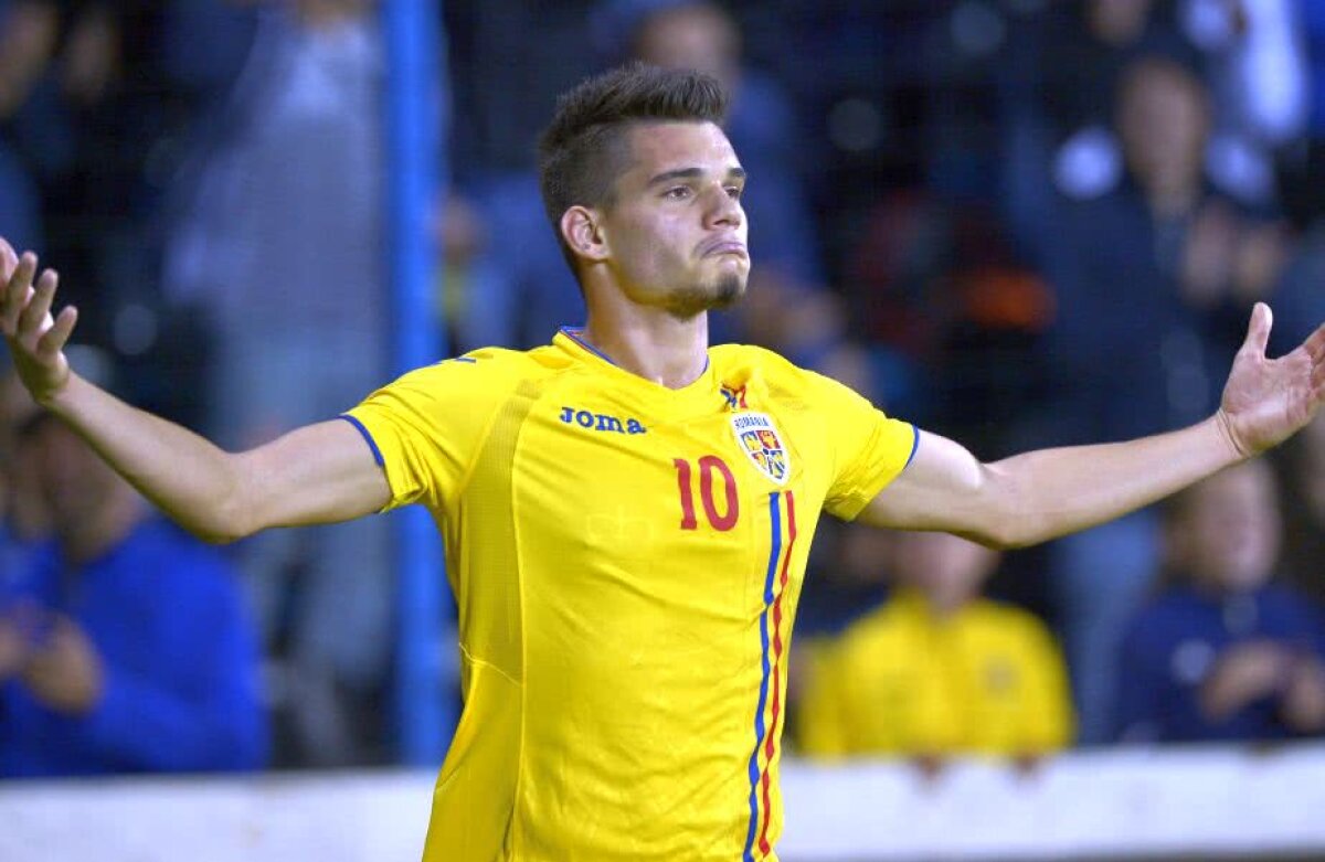 ROMÂNIA U21 - BOSNIA U21 // GALERIE FOTO Explozia Prințului! Hagi a majorat avantajul "tricolorilor" cu o execuție genială, direct din corner