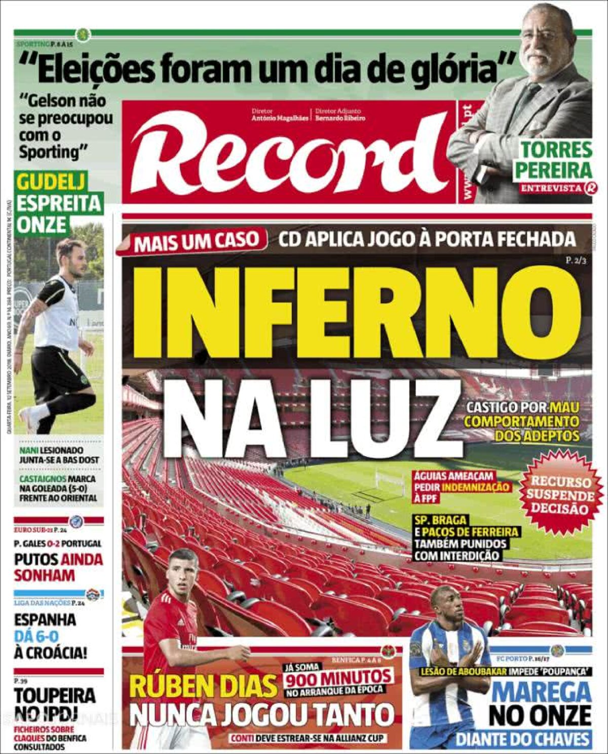 Ce scriu azi ziarele de sport din lume (12 septembrie 2018)