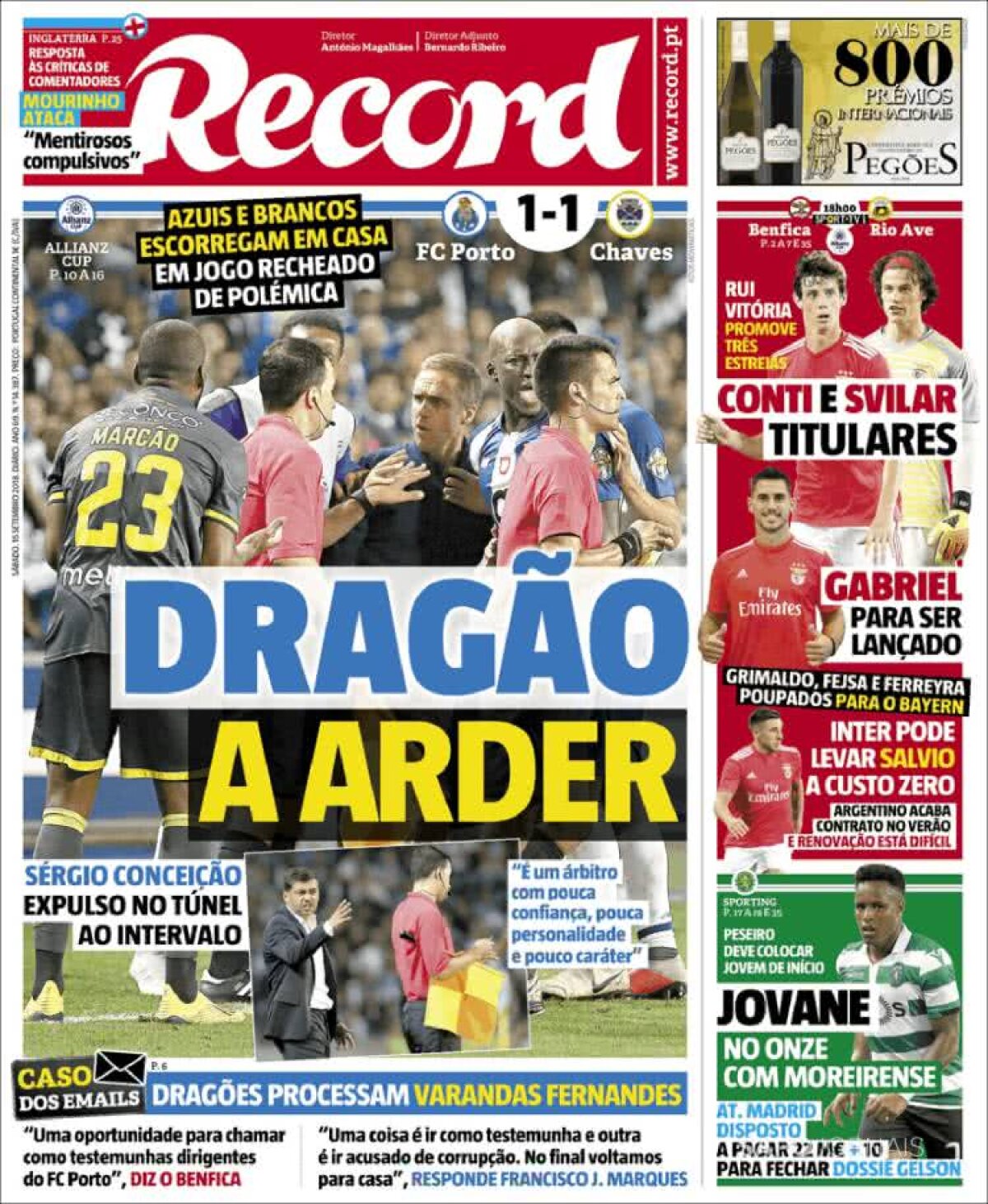 Ce scriu azi ziarele de sport din lume (15 septembrie 2018)