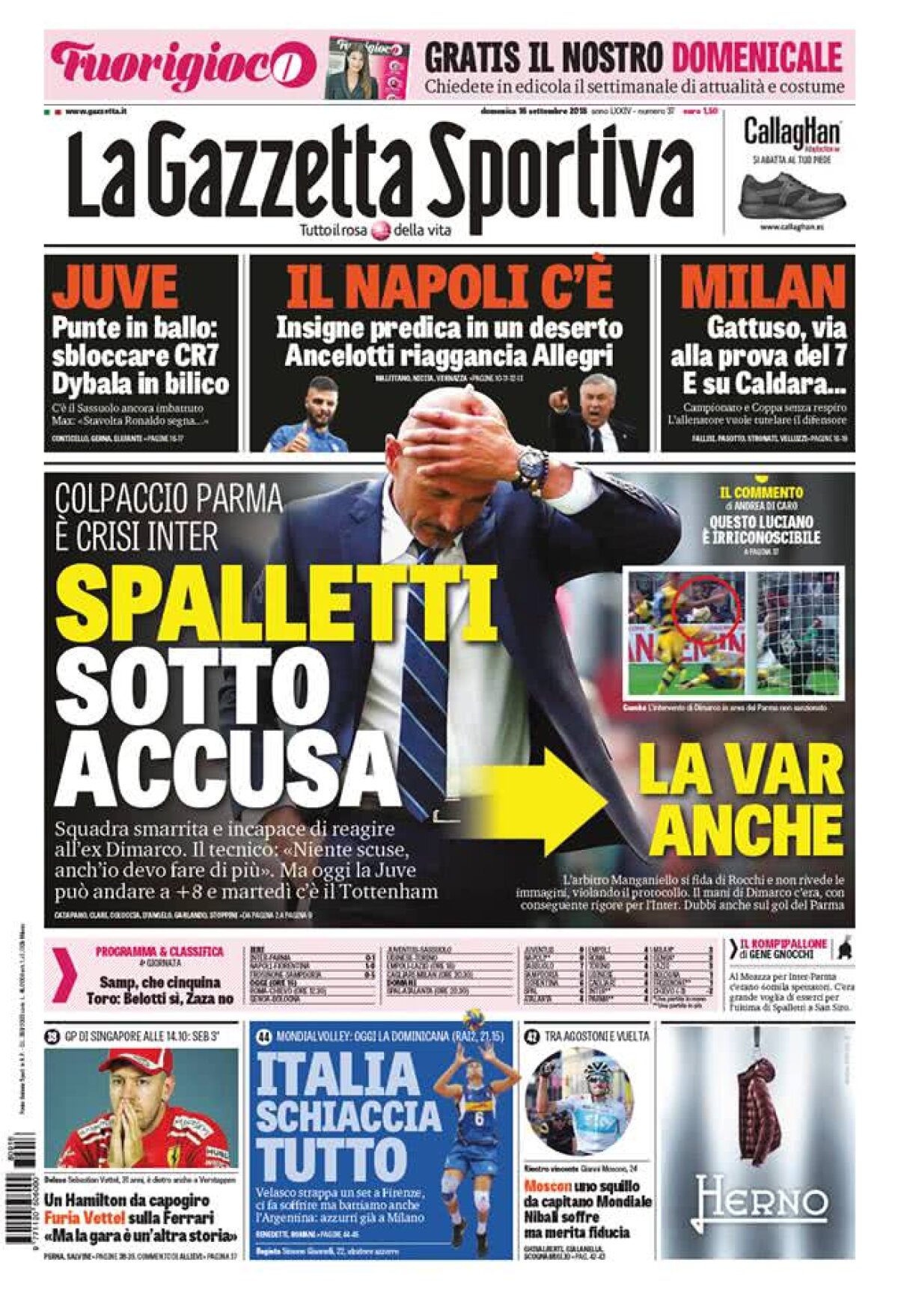 Ce scriu azi ziarele de sport din lume (16 septembrie 2018)