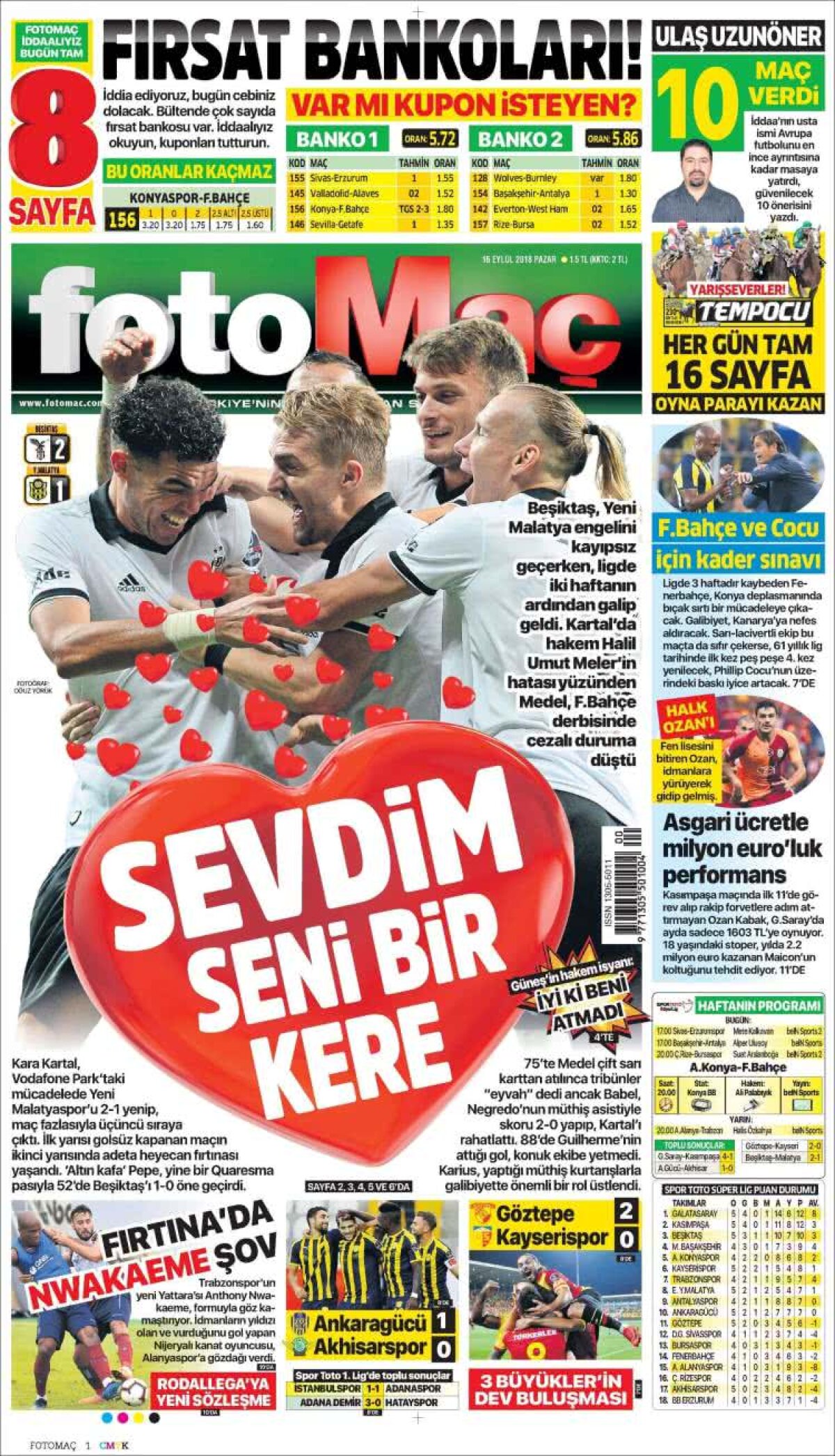 Ce scriu azi ziarele de sport din lume (16 septembrie 2018)