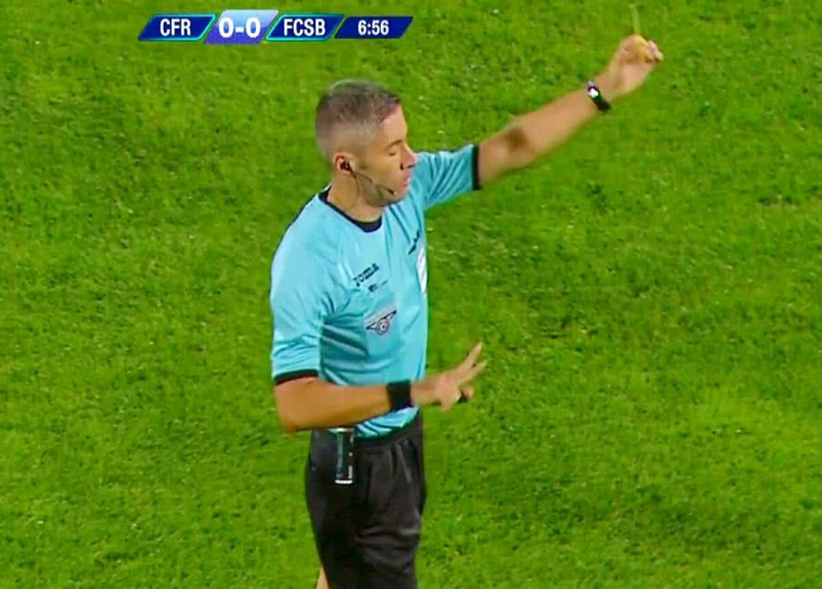CFR - FCSB 1-1 // FOTO Start încins de meci la Cluj » Alexandru Stan, iertat după o intrare dură! Nu a mai scăpat de "galben" 3 minute mai târziu