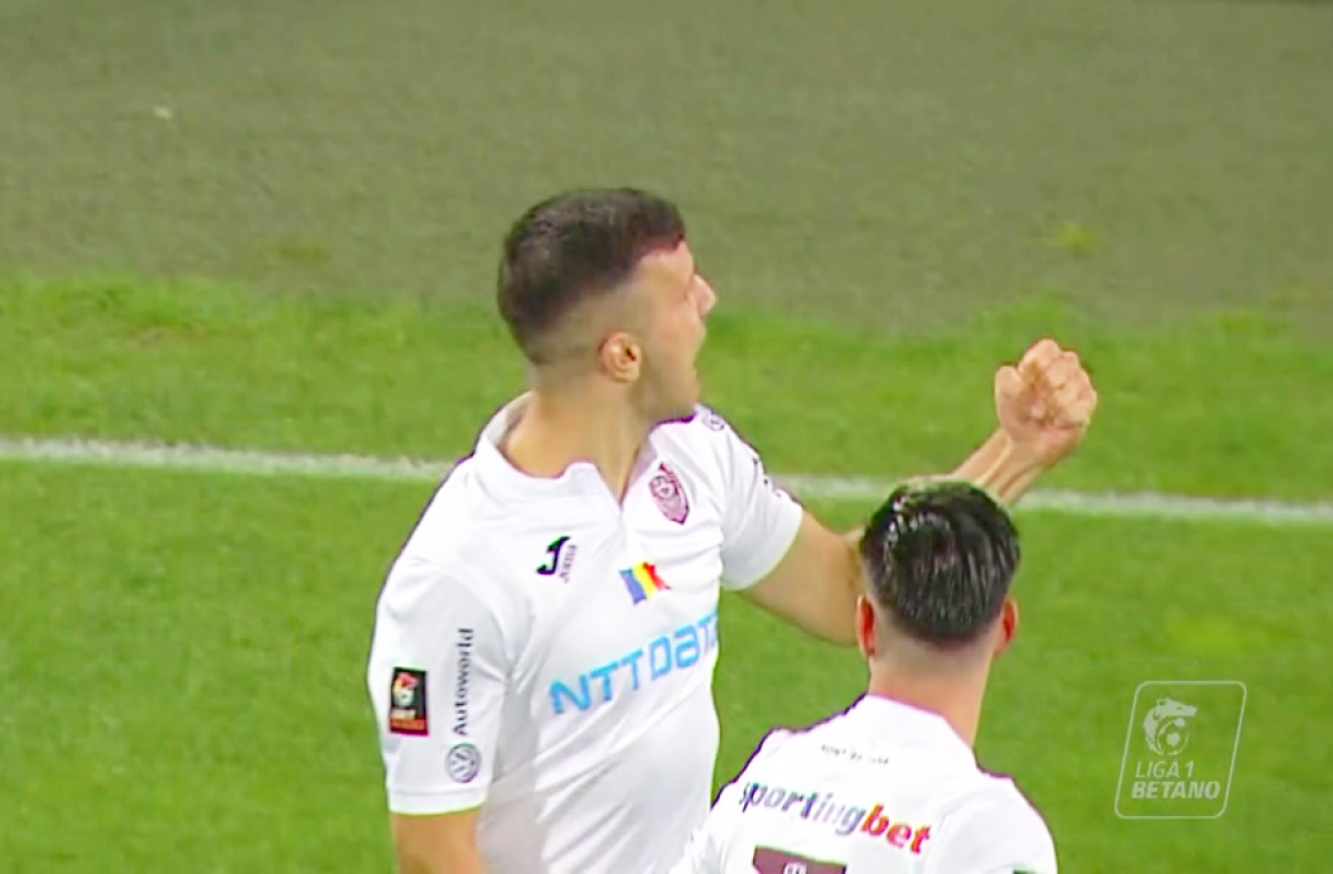 CFR Cluj - FCSB 1-1 // FOTO Țucudean a marcat după o fază la limita ofsaidului! Verdicul specialistului 