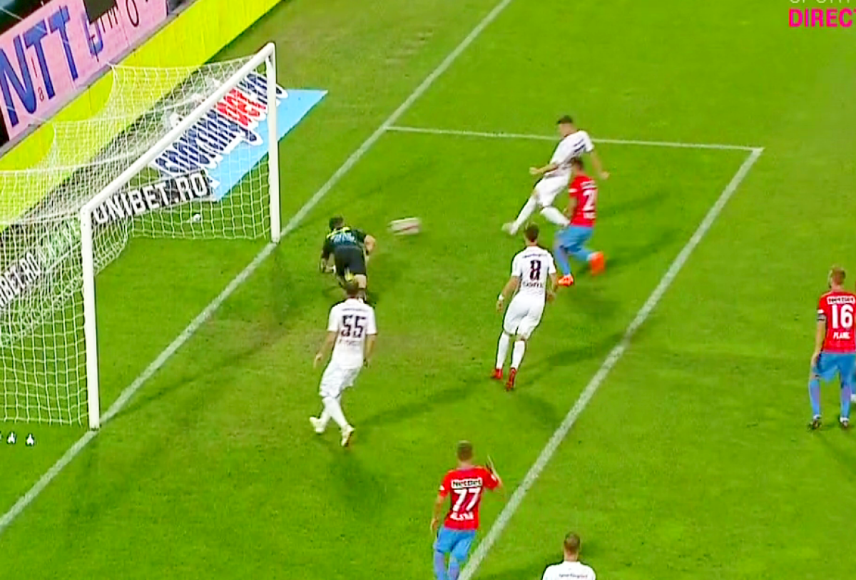 CFR Cluj - FCSB 1-1 // FOTO Țucudean a marcat după o fază la limita ofsaidului! Verdicul specialistului 