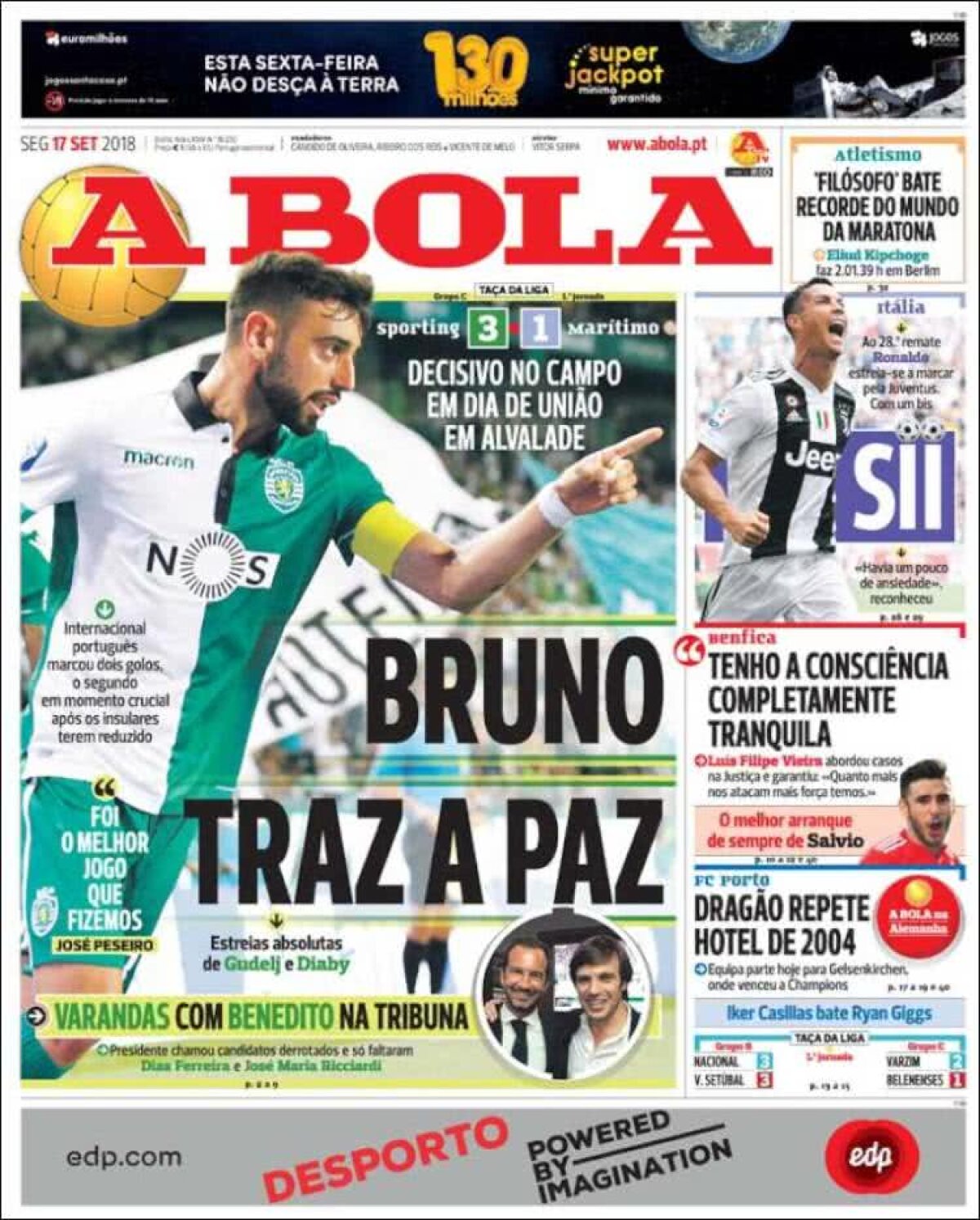 Ce scriu azi ziarele de sport din lume (17 septembrie 2018)