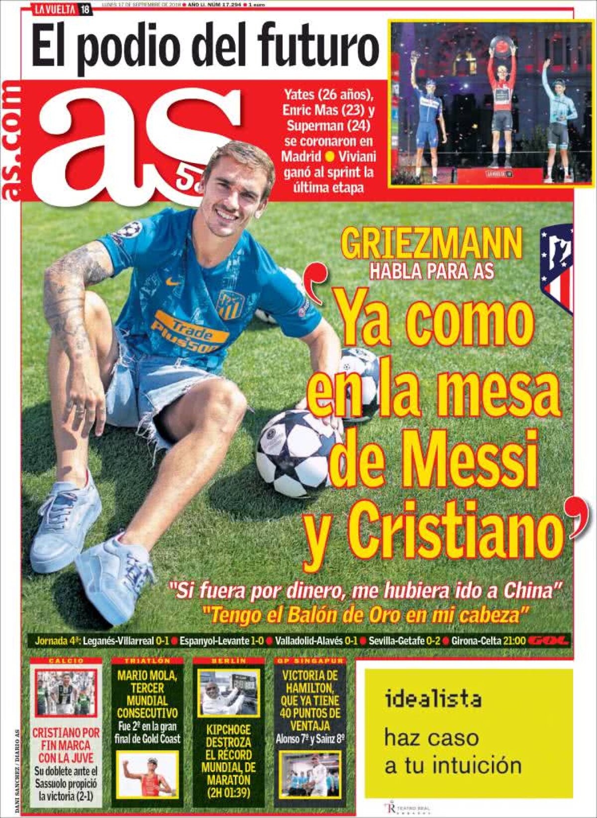 Ce scriu azi ziarele de sport din lume (17 septembrie 2018)