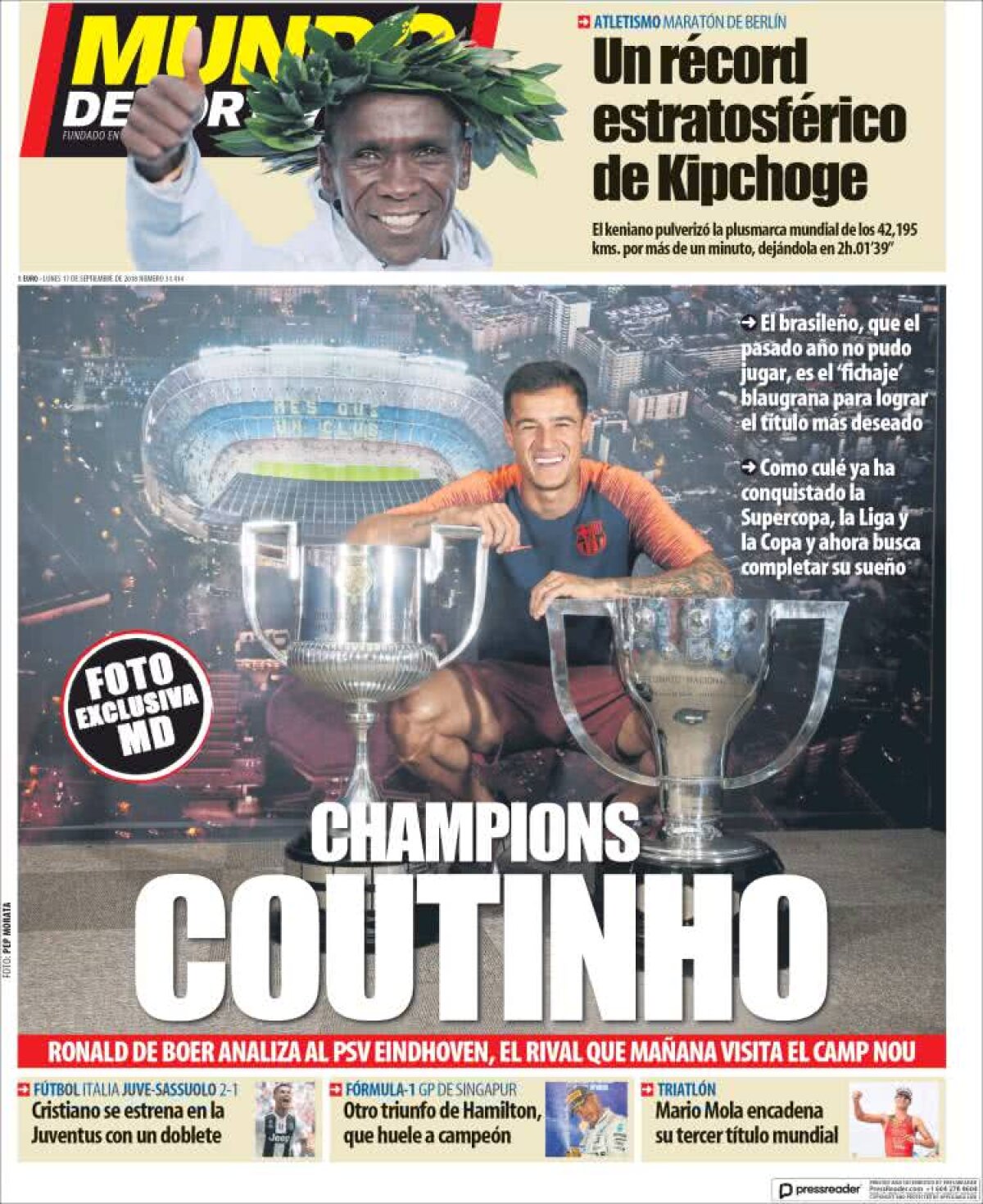 Ce scriu azi ziarele de sport din lume (17 septembrie 2018)