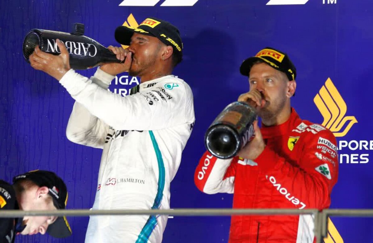 SINGAPORE GRAND-PRIX // Dominația continuă! Victorie categorică pentru Lewis Hamilton la Singapore, iar titlul mondial e tot mai aproape