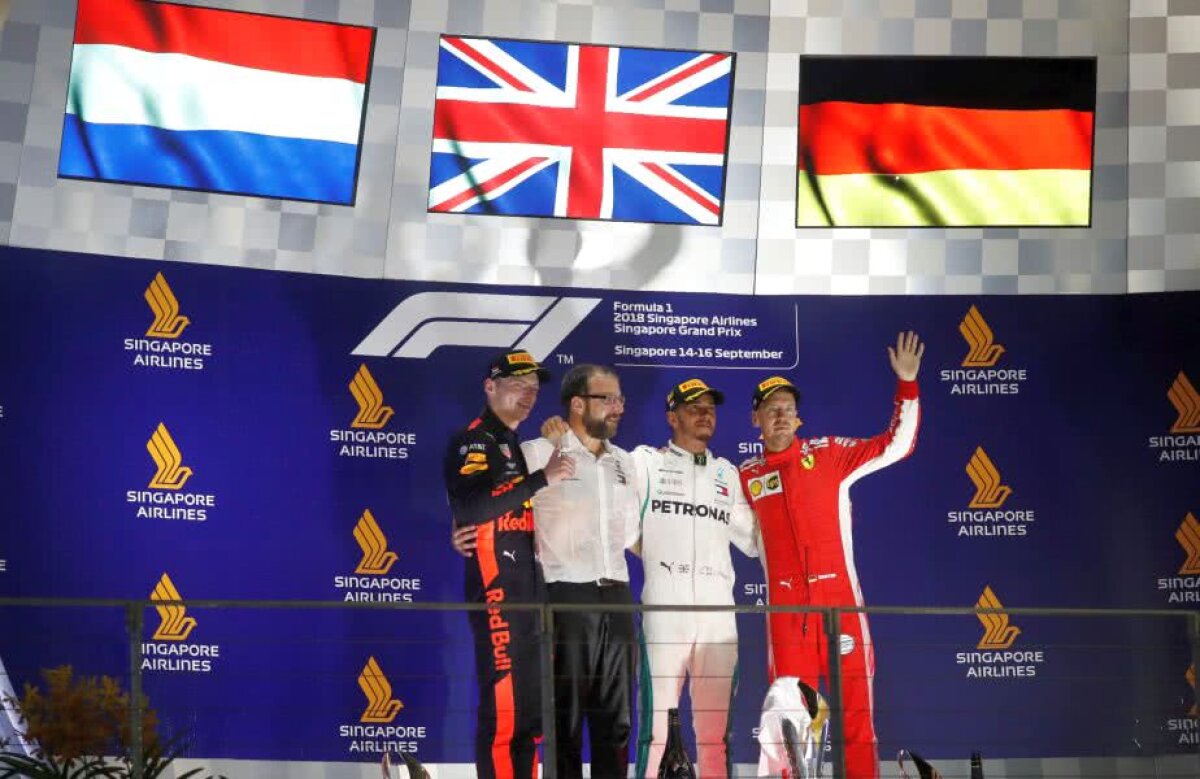 SINGAPORE GRAND-PRIX // Dominația continuă! Victorie categorică pentru Lewis Hamilton la Singapore, iar titlul mondial e tot mai aproape