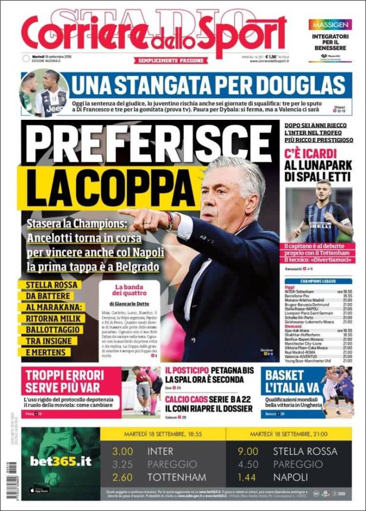 Ce scriu azi ziarele de sport din lume (18 septembrie 2018)