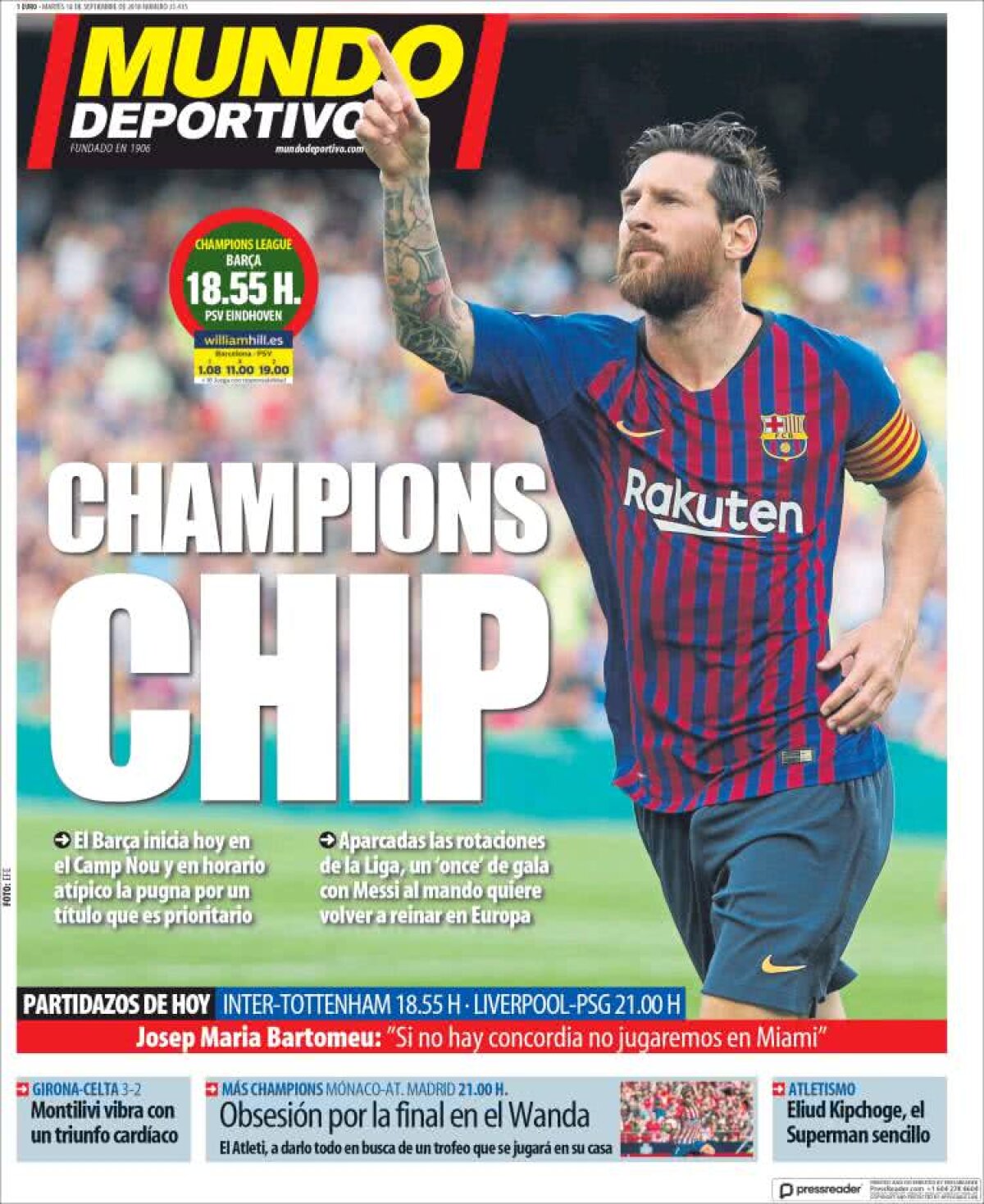 Ce scriu azi ziarele de sport din lume (18 septembrie 2018)