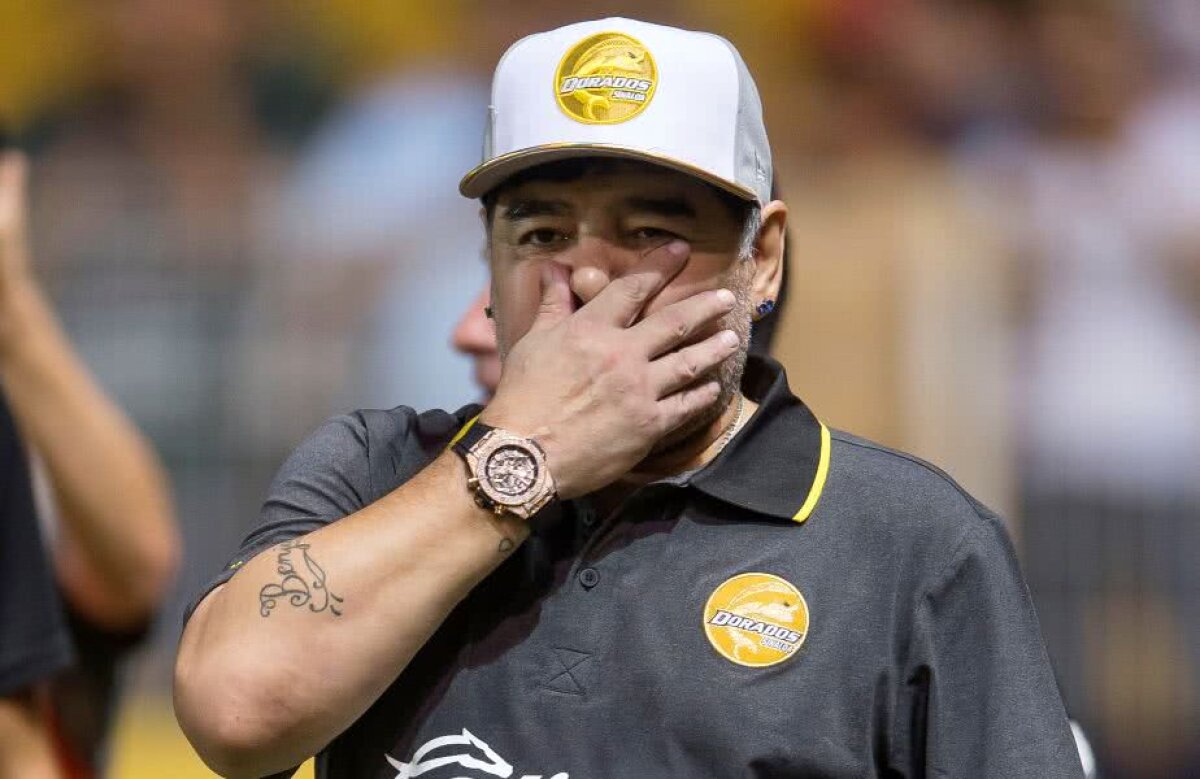 GALERIE FOTO Debut triumfal pentru Maradona în Mexic! A fost eroul serii și a făcut spectacol pe bancă