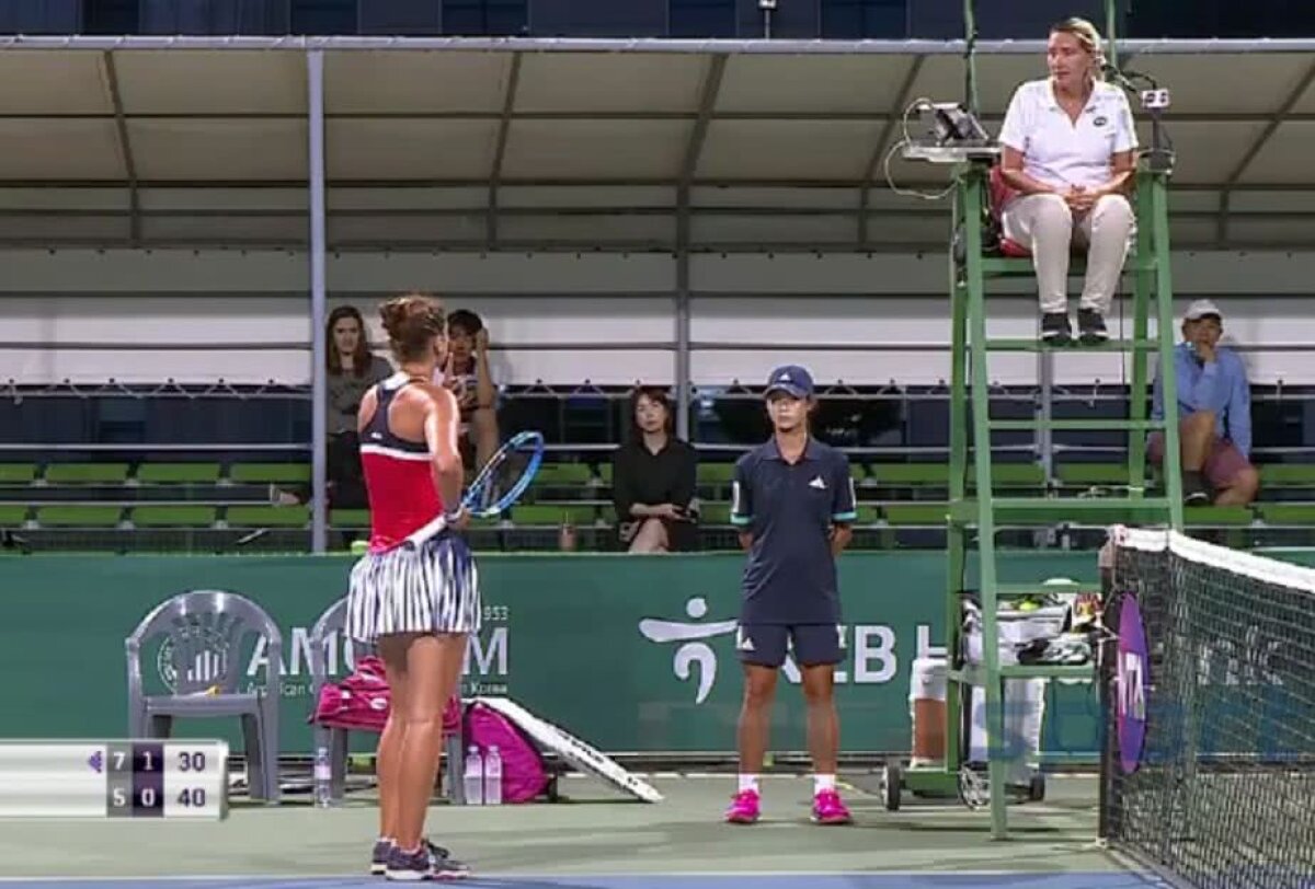 Irina Begu s-a certat cu arbitrul de scaun: "Du-te la Sharapova și Azarenka și o să vezi că e la fel!"