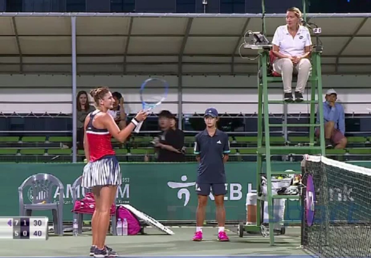 Irina Begu s-a certat cu arbitrul de scaun: "Du-te la Sharapova și Azarenka și o să vezi că e la fel!"