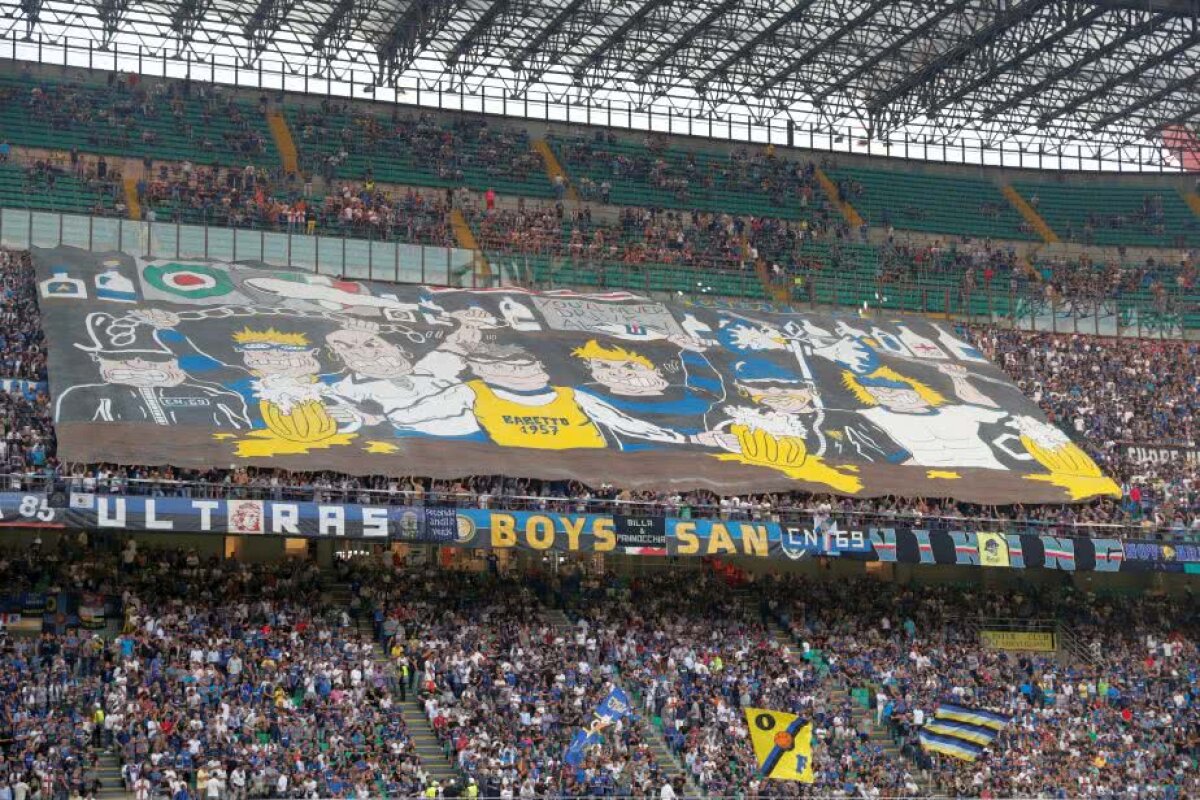 FOTO Scenografie specială a fanilor lui Inter la revenirea în Champions League după 7 ani 