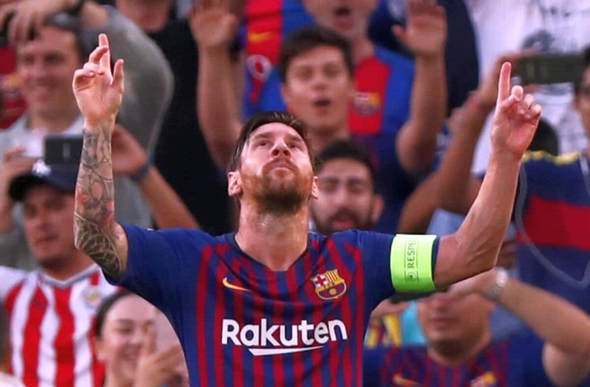 GALERIE FOTO Geniul Leo Messi » A marcat primul gol al sezonului în Champions League cu o execuție marcă înregistrată