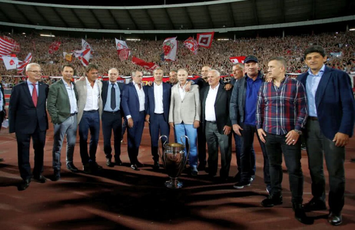 FOTO Imagini impresionante de pe "Marakana" din Belgrad, înaintea meciului cu Napoli » Belodedici, din nou alături de Mihajlovici și Savicevici