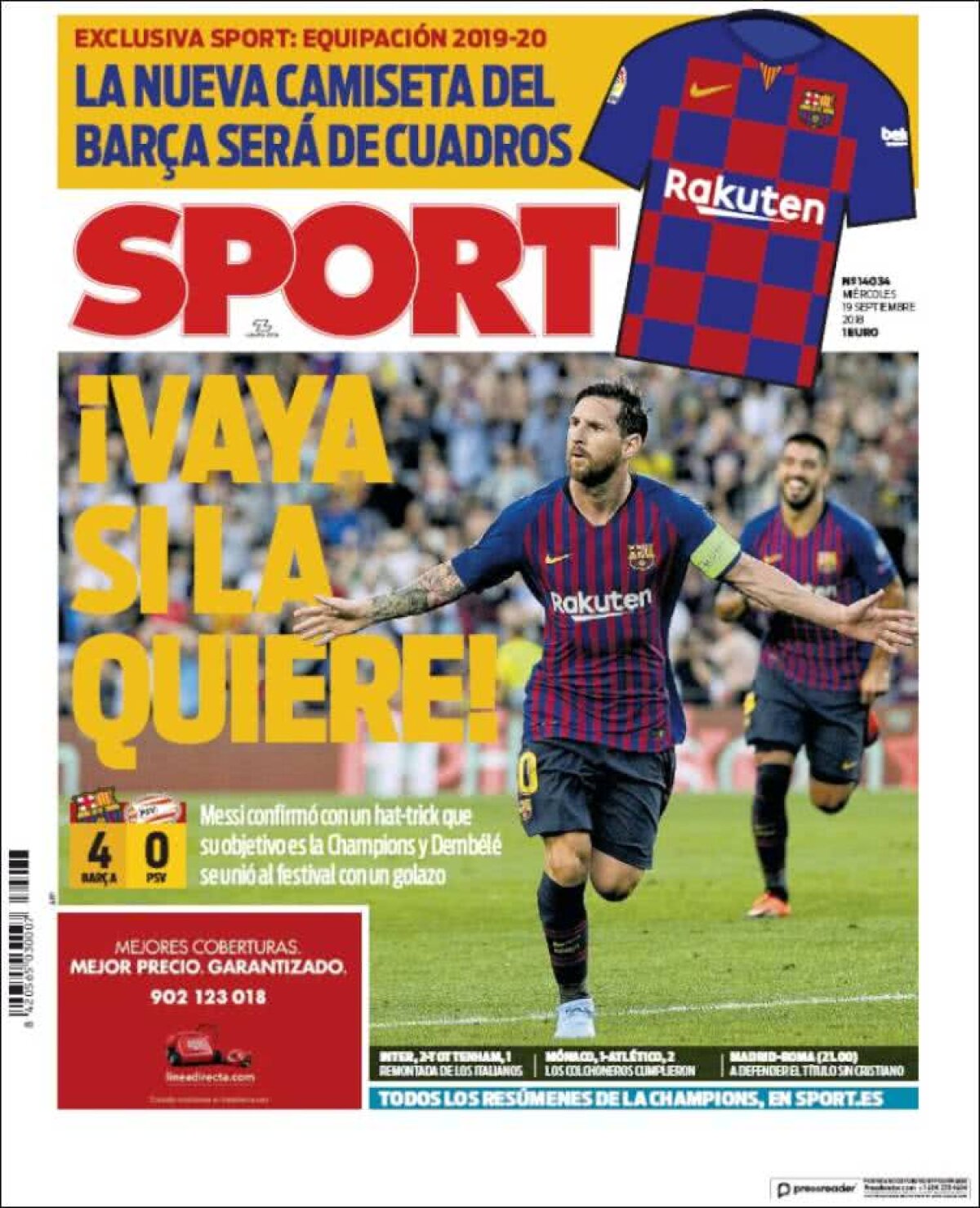 Ce scriu azi ziarele de sport din lume (19 septembrie 2018)