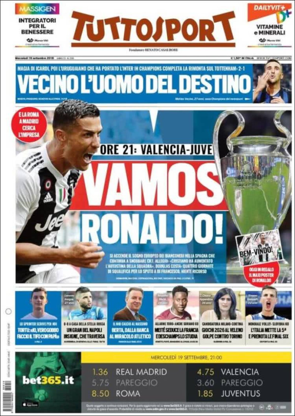 Ce scriu azi ziarele de sport din lume (19 septembrie 2018)