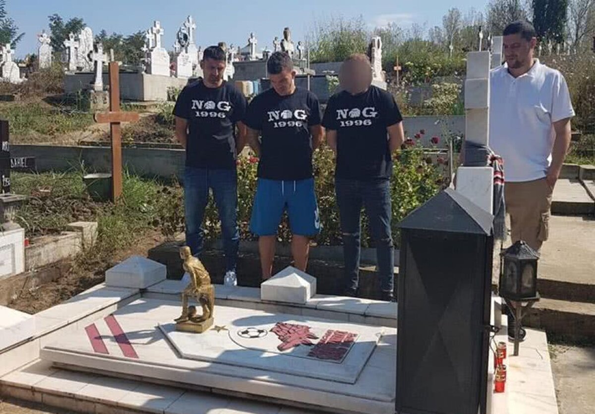 Gest disperat al ultrașilor! Adevăratul motiv pentru care Nistor a apărut azi la mormântul lui Hîldan