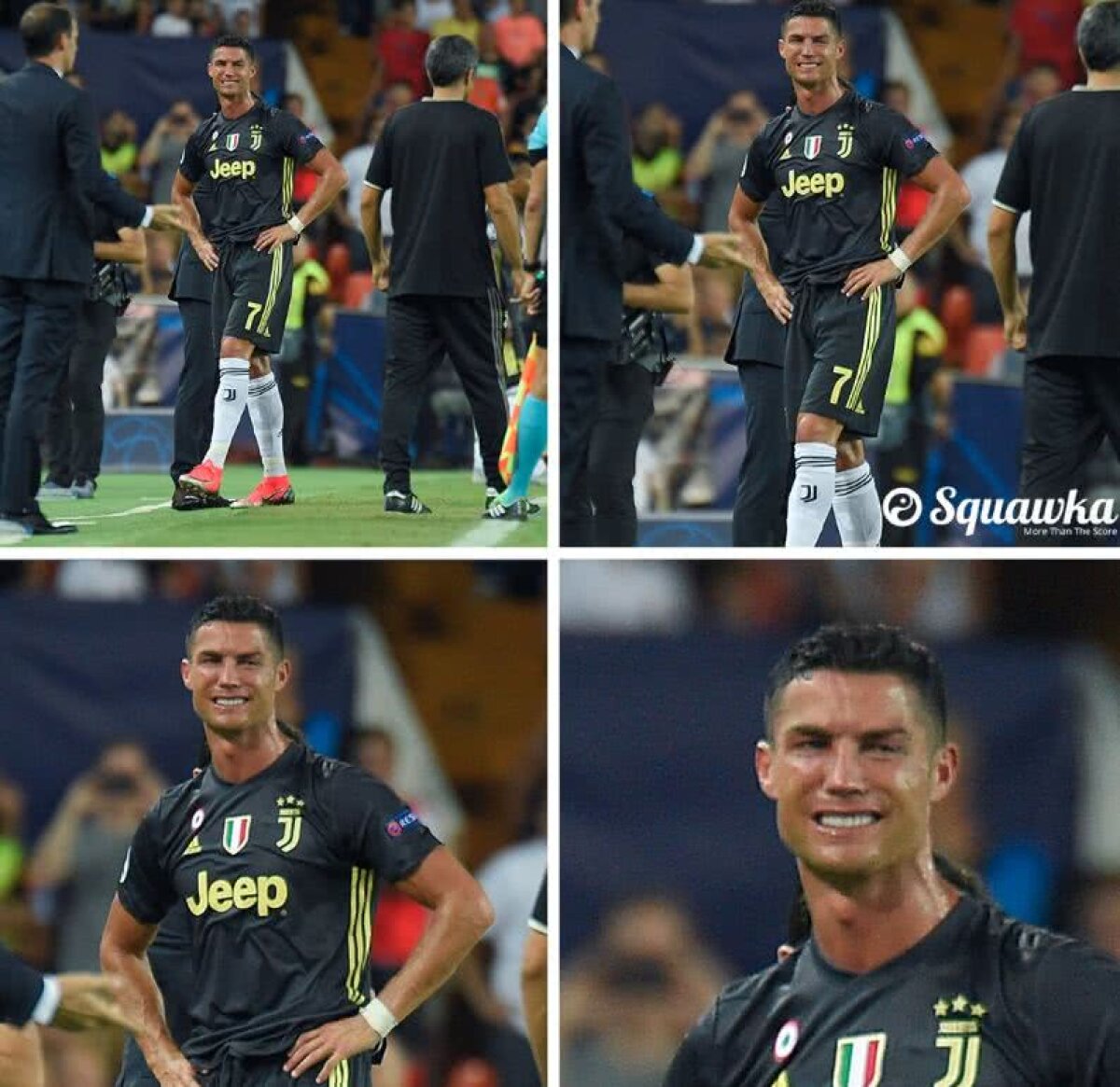 FOTO Moment incredibil în Valencia - Juventus! Ronaldo a fost eliminat și a părăsit terenul în lacrimi 