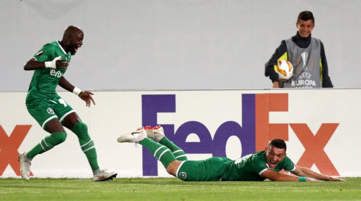 LUDOGOREȚ - LEVERKUSEN 2-3 // FOTO Claudiu Keșeru e de neoprit! Gol superb din lovitură liberă marcat în Europa League, dar Ludogoreț a pierdut: "Nu ne așteptam să fie o echipă așa solidă"