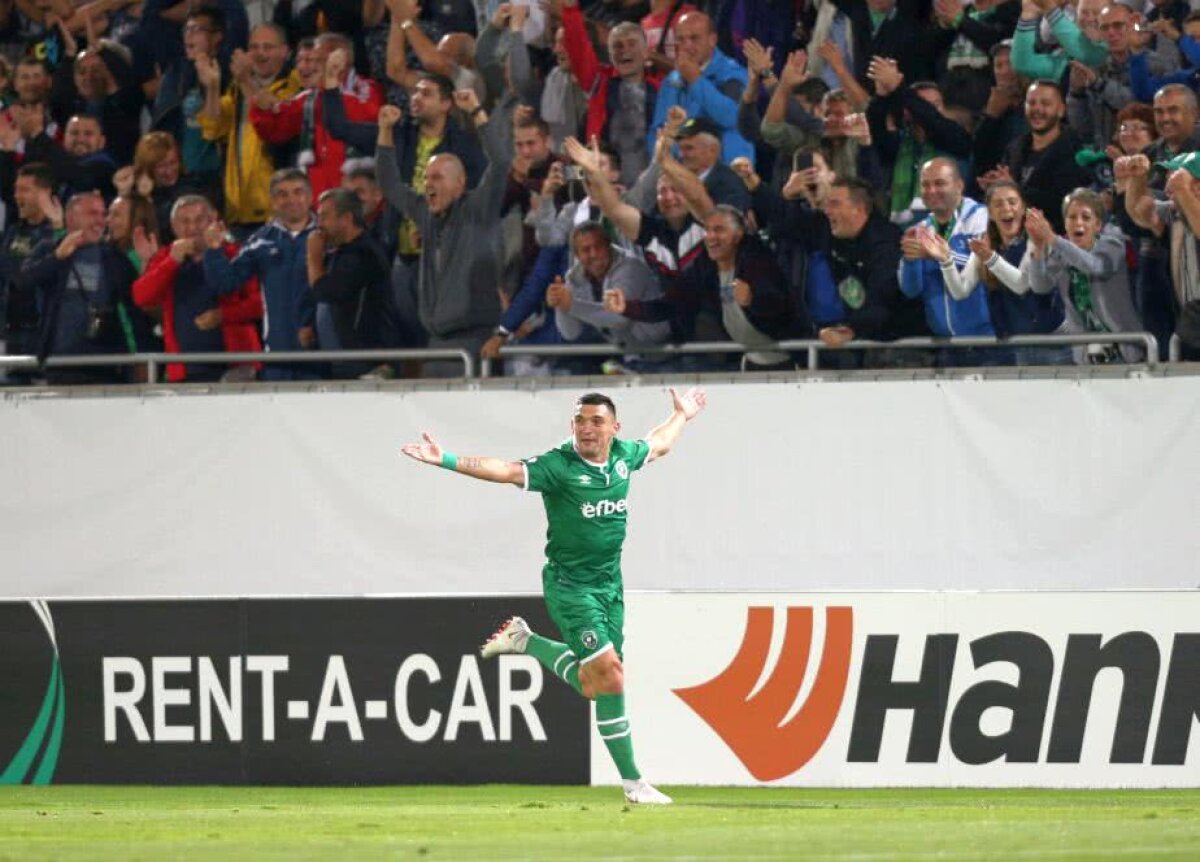 LUDOGOREȚ - LEVERKUSEN 2-3 // FOTO Claudiu Keșeru e de neoprit! Gol superb din lovitură liberă marcat în Europa League, dar Ludogoreț a pierdut: "Nu ne așteptam să fie o echipă așa solidă"