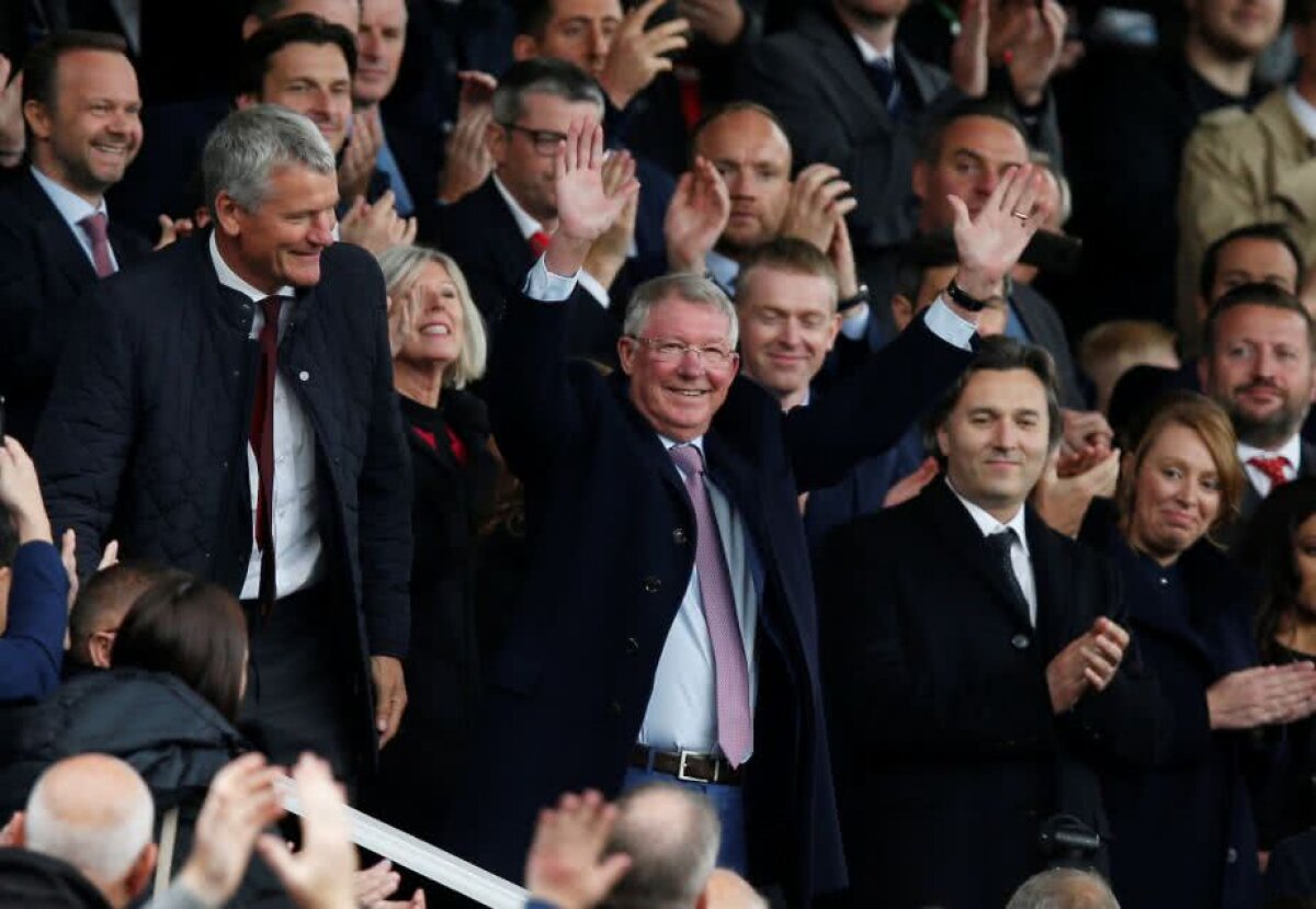 FOTO Sir Alex Ferguson, prima oară pe Old Trafford după ce a fost operat de hemoragie cerebrală