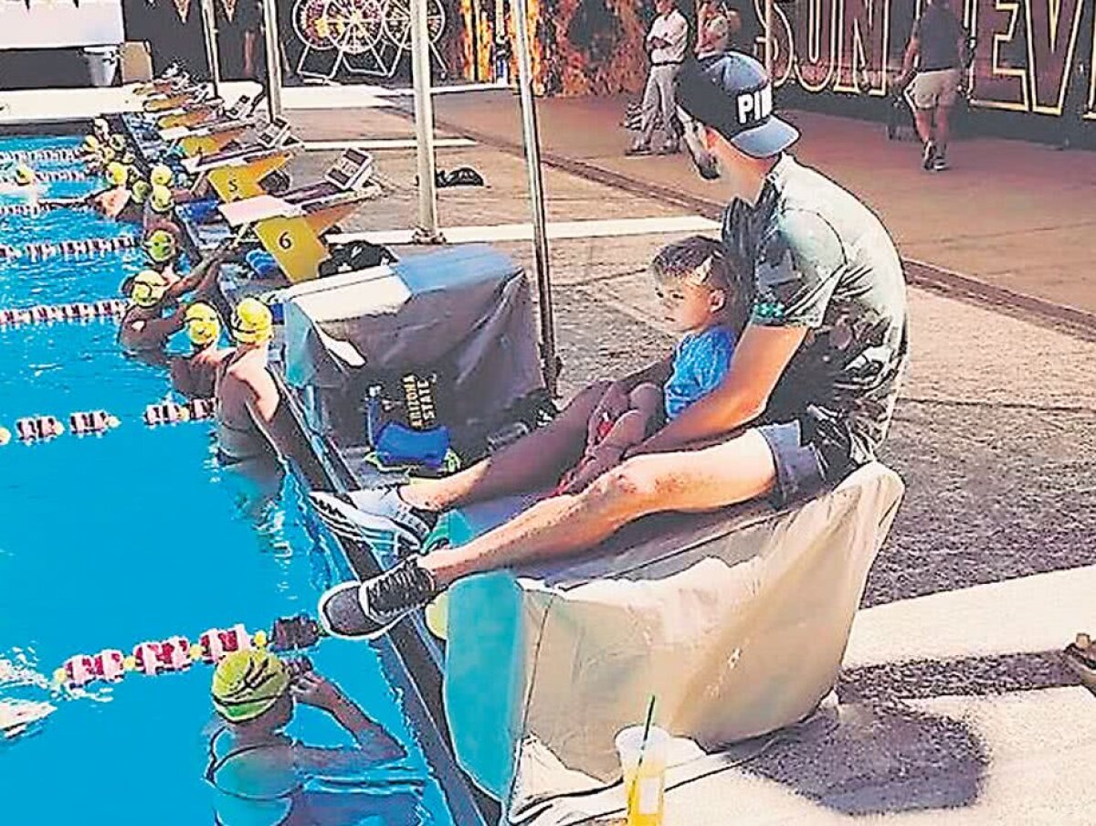 Șoricel de apă » Fiul cel mare al lui Michael Phelps i-ar putea călca pe urme: "Dacă Boomer vrea să facă înot, va fi alegerea lui"