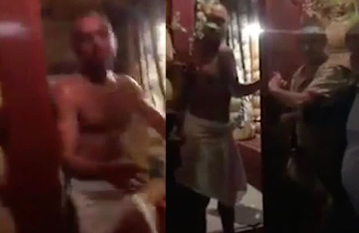 VIDEO&FOTO Scandal imens! Soția unui fotbalist celebru a intrat peste soțul ei în saună și l-a prins cu altă femeie