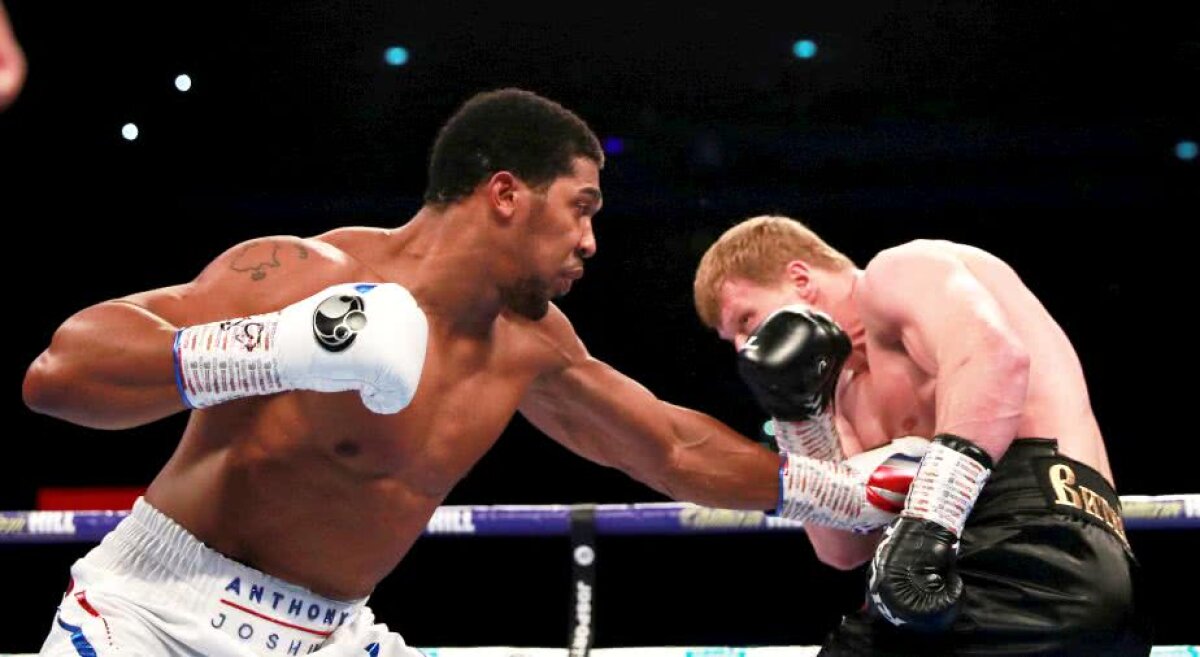 GALERIE FOTO Anthony Joshua, greul suprem » KO nimicitor contra lui Povetkin și palmaresul capătă proporții colosale