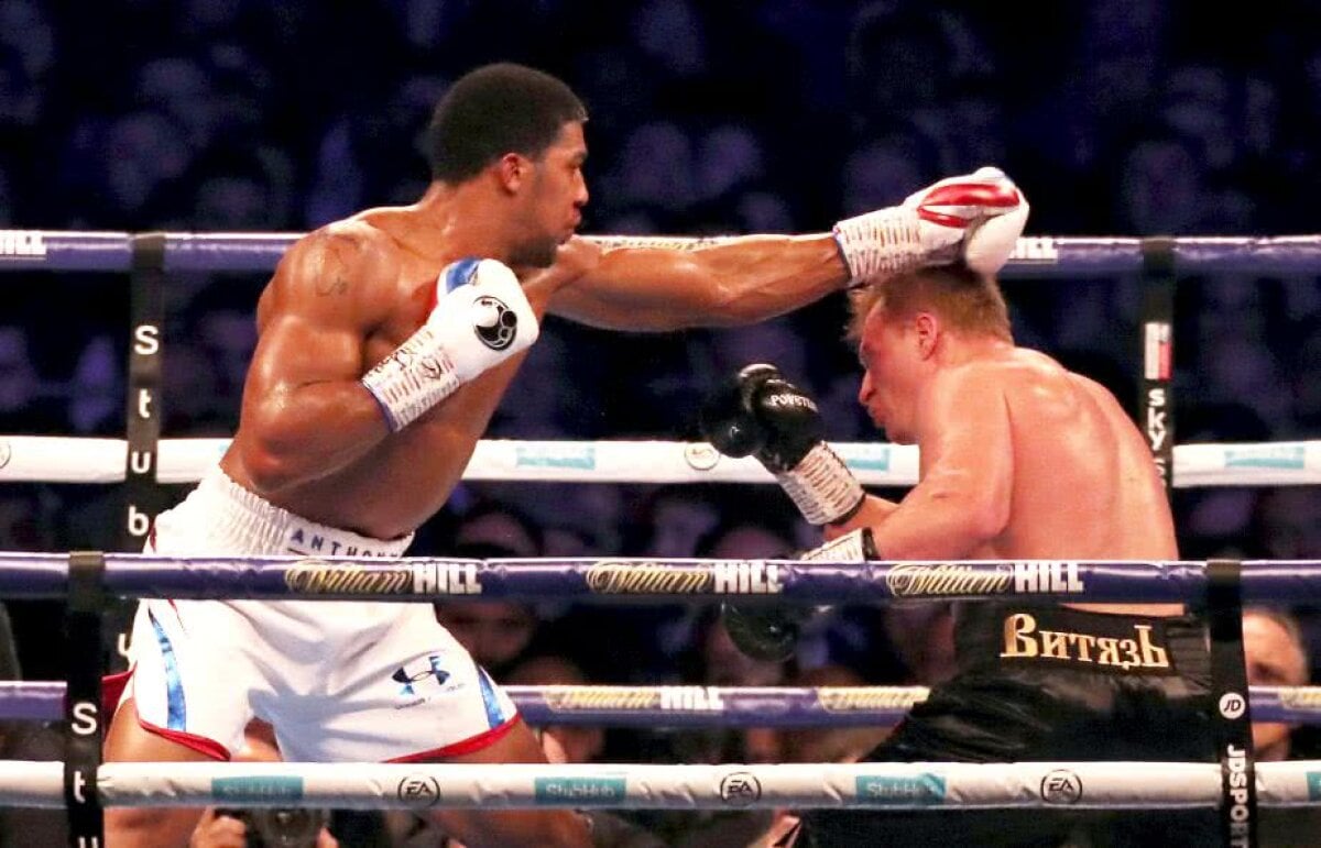 GALERIE FOTO Anthony Joshua, greul suprem » KO nimicitor contra lui Povetkin și palmaresul capătă proporții colosale