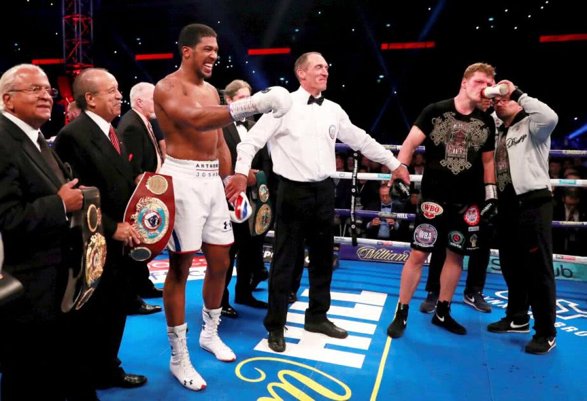 GALERIE FOTO Anthony Joshua, greul suprem » KO nimicitor contra lui Povetkin și palmaresul capătă proporții colosale