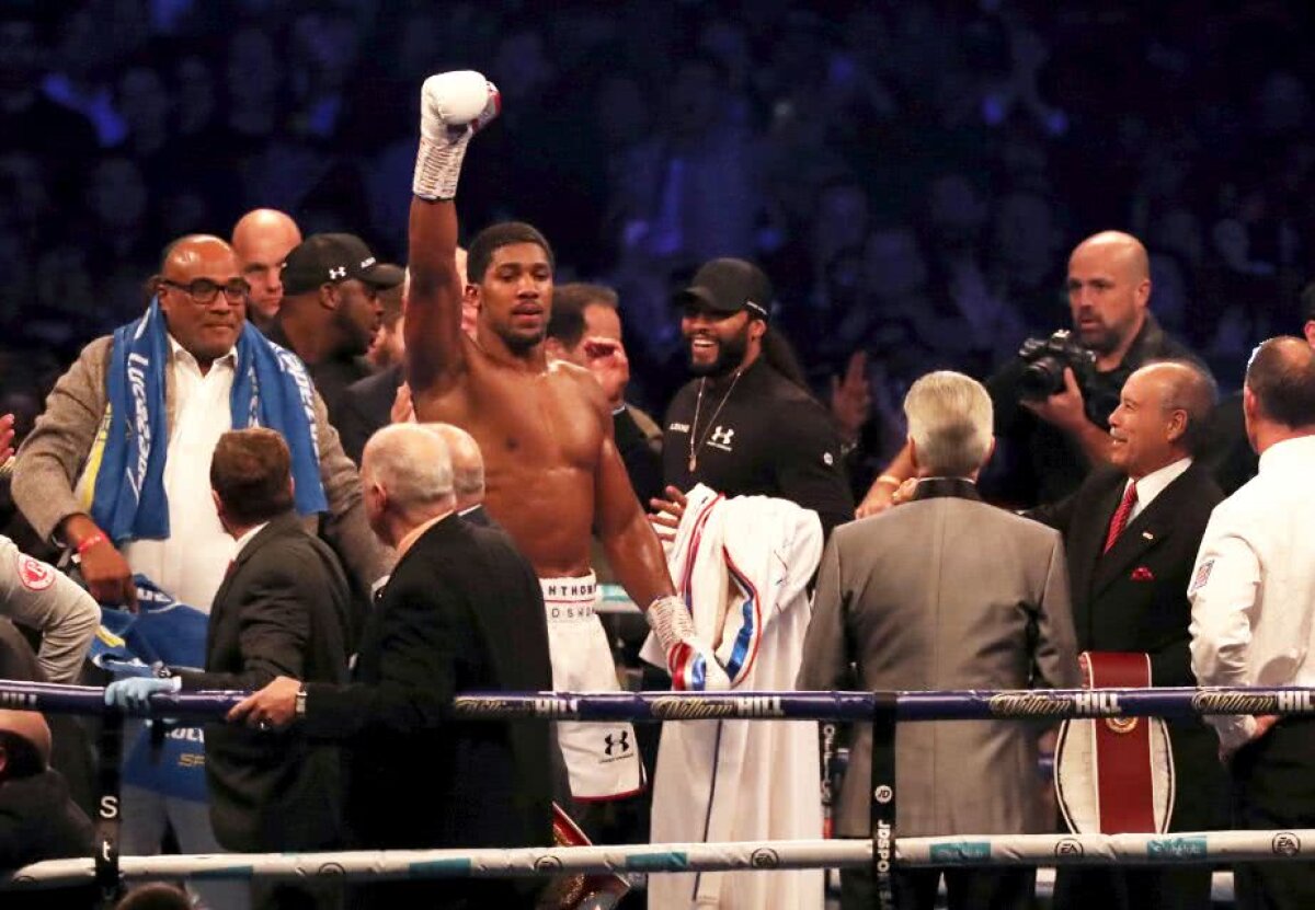 GALERIE FOTO Anthony Joshua, greul suprem » KO nimicitor contra lui Povetkin și palmaresul capătă proporții colosale