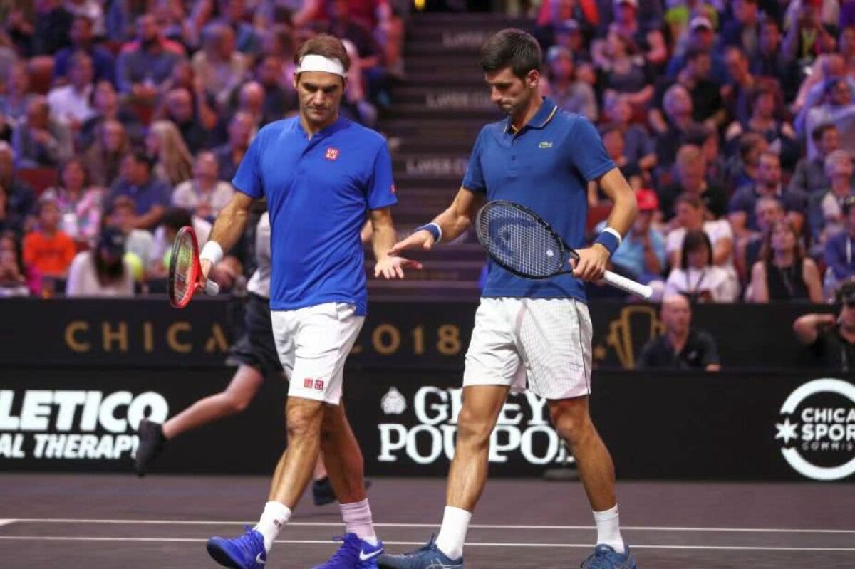 LAVER CUP // GALERIE FOTO Roger Federer și Novak Djokovic, învinși la primul meci împreună! Moment amuzant cu cei doi: "I-am cerut imediat scuze"