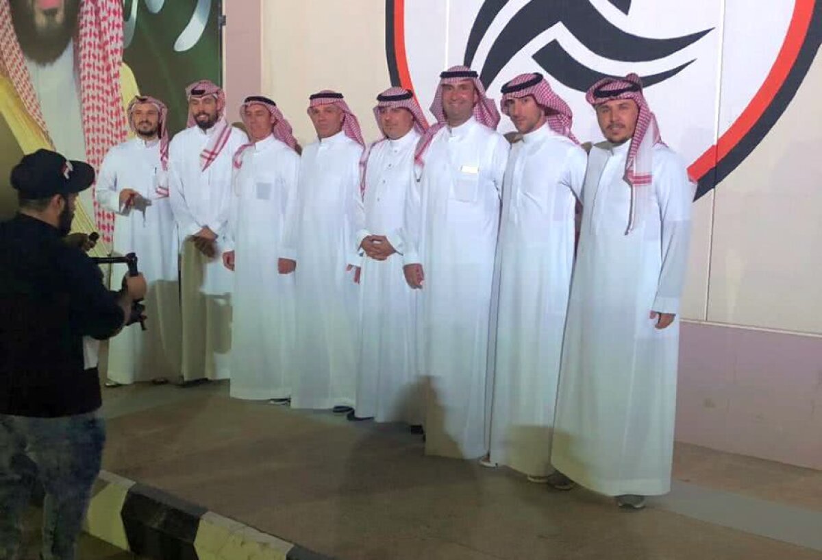 VIDEO+FOTO Imagini spectaculoasă cu Șumudică și românii de la Al Shabab de ziua Arabiei Saudite