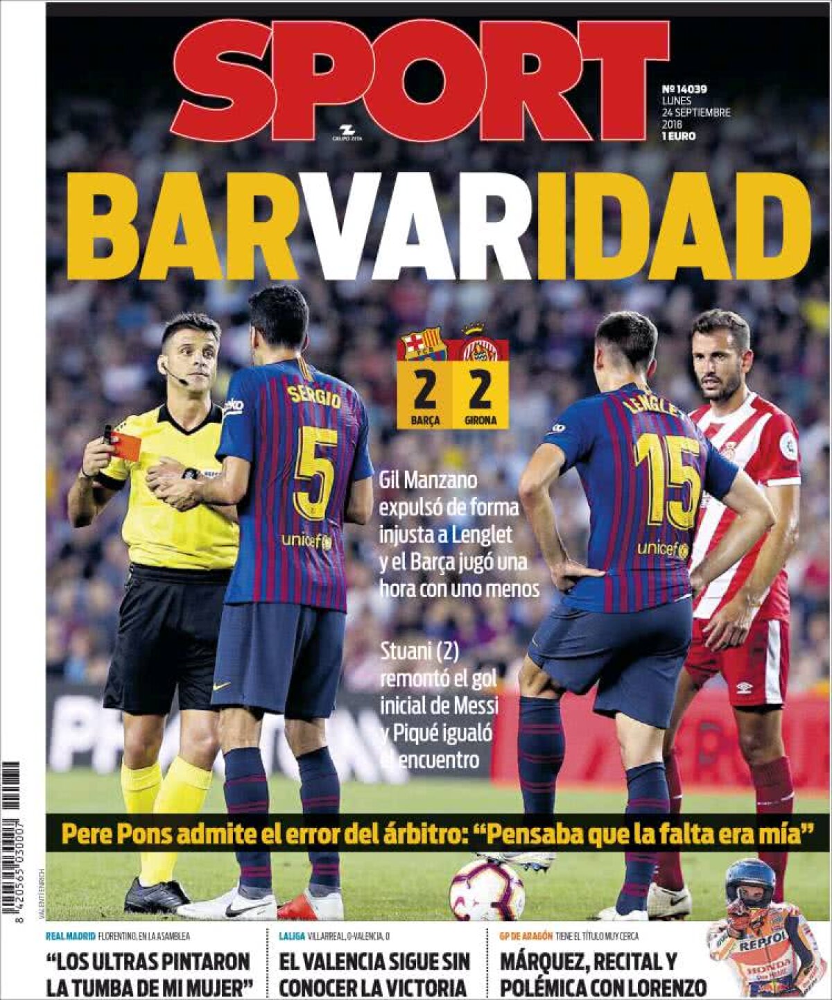 Ce scriu azi ziarele de sport din lume (24 septembrie 2018)